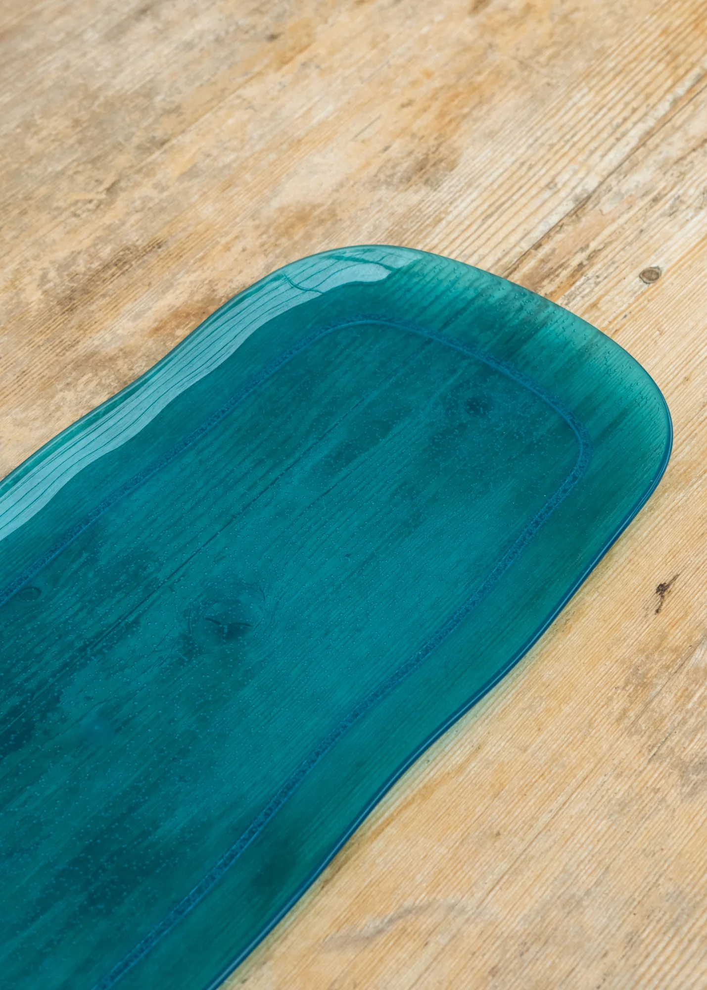 Bubble Rectangular Tray in Turquoise - Image 2