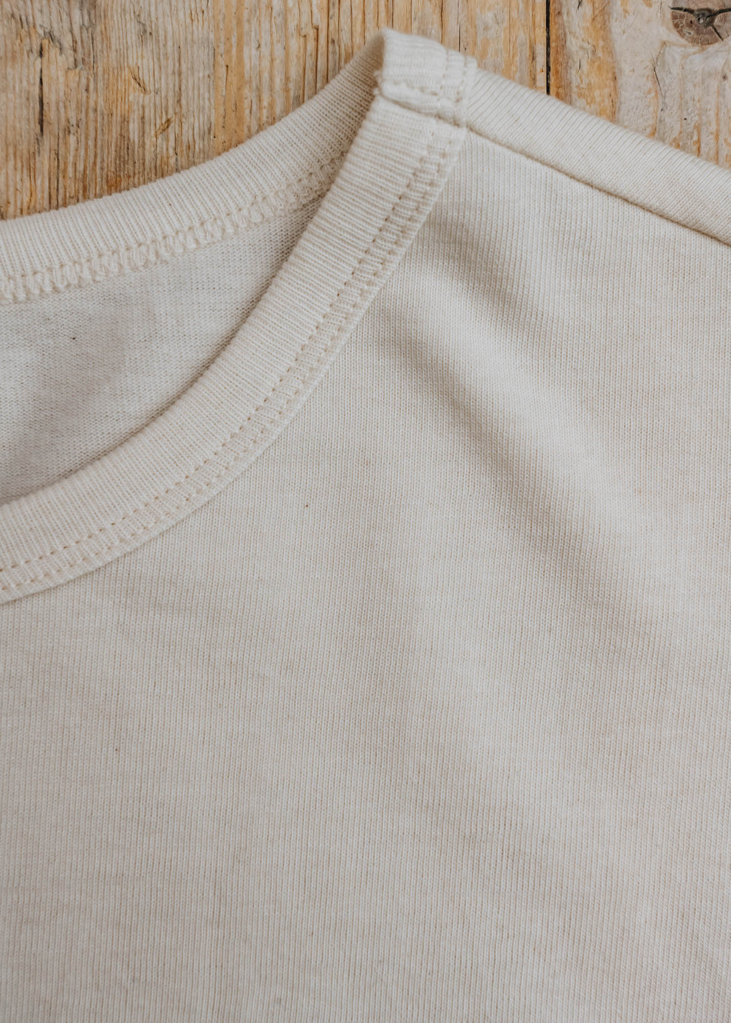 215 Loopwheeled T-Shirt in Natural - Image 3