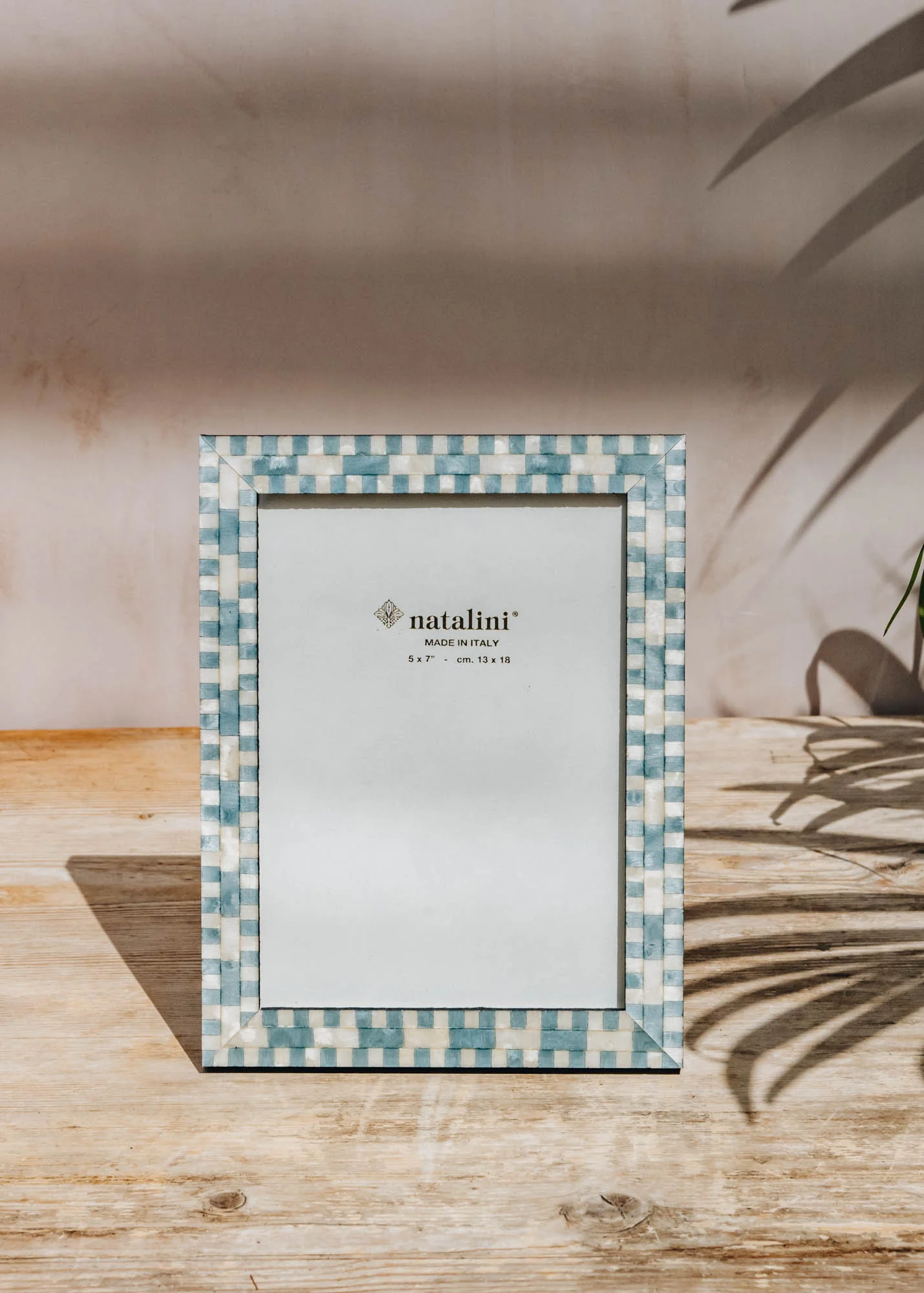Missori Azzuro Photo Frame, for 5x7" photographs
