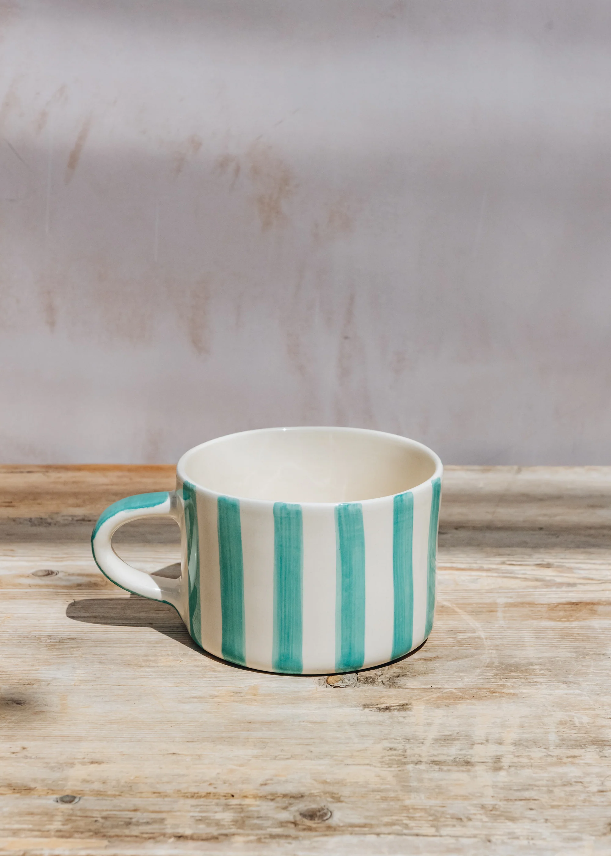 Candy Stripe Mug in Mint