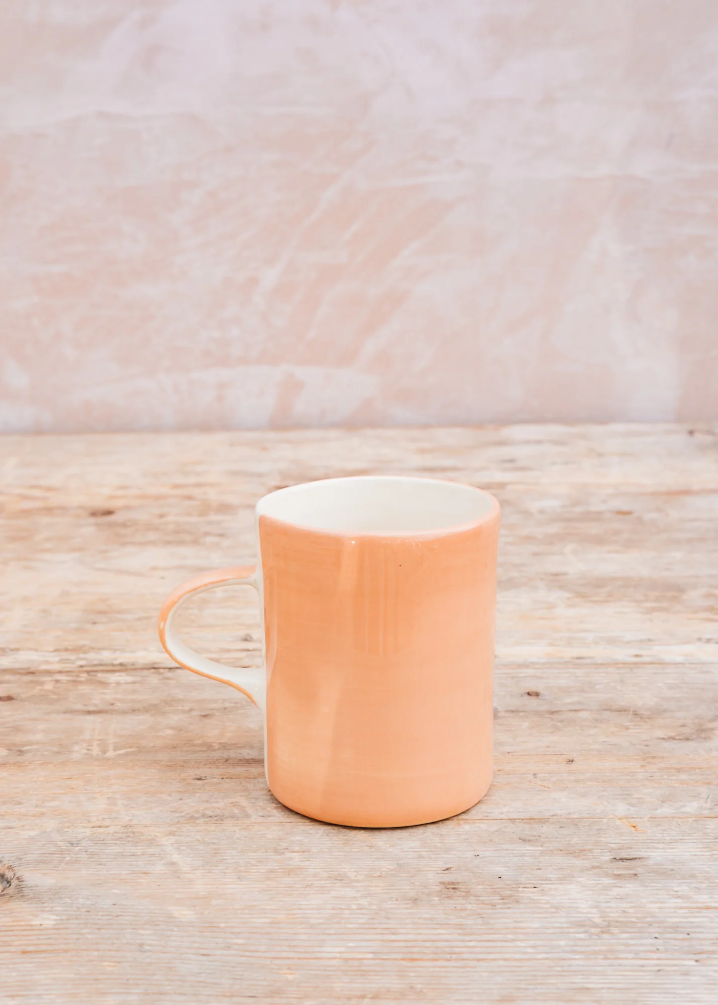 Plain Wash Demi Mug in Peach