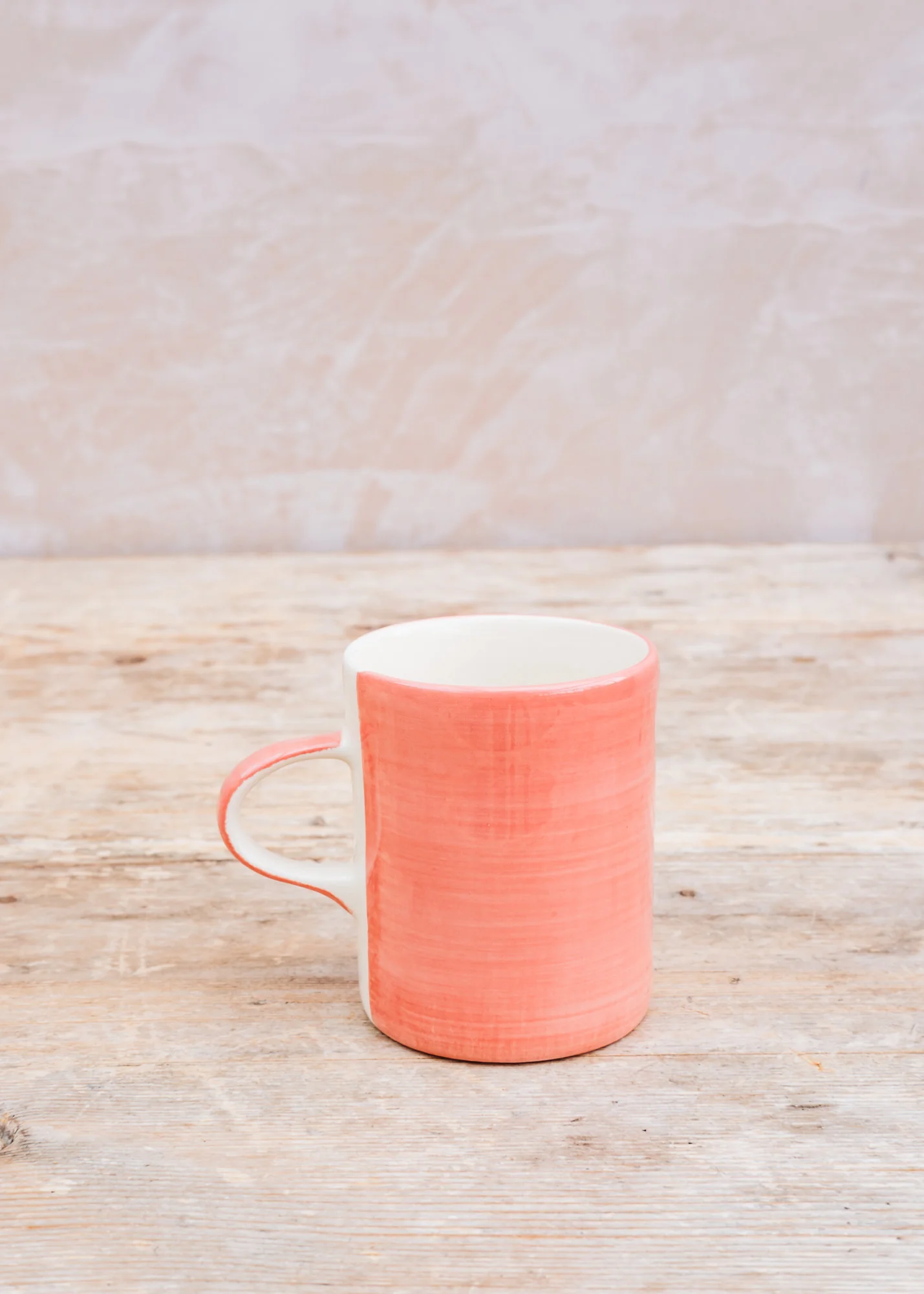 Plain Wash Demi Mug in Rose