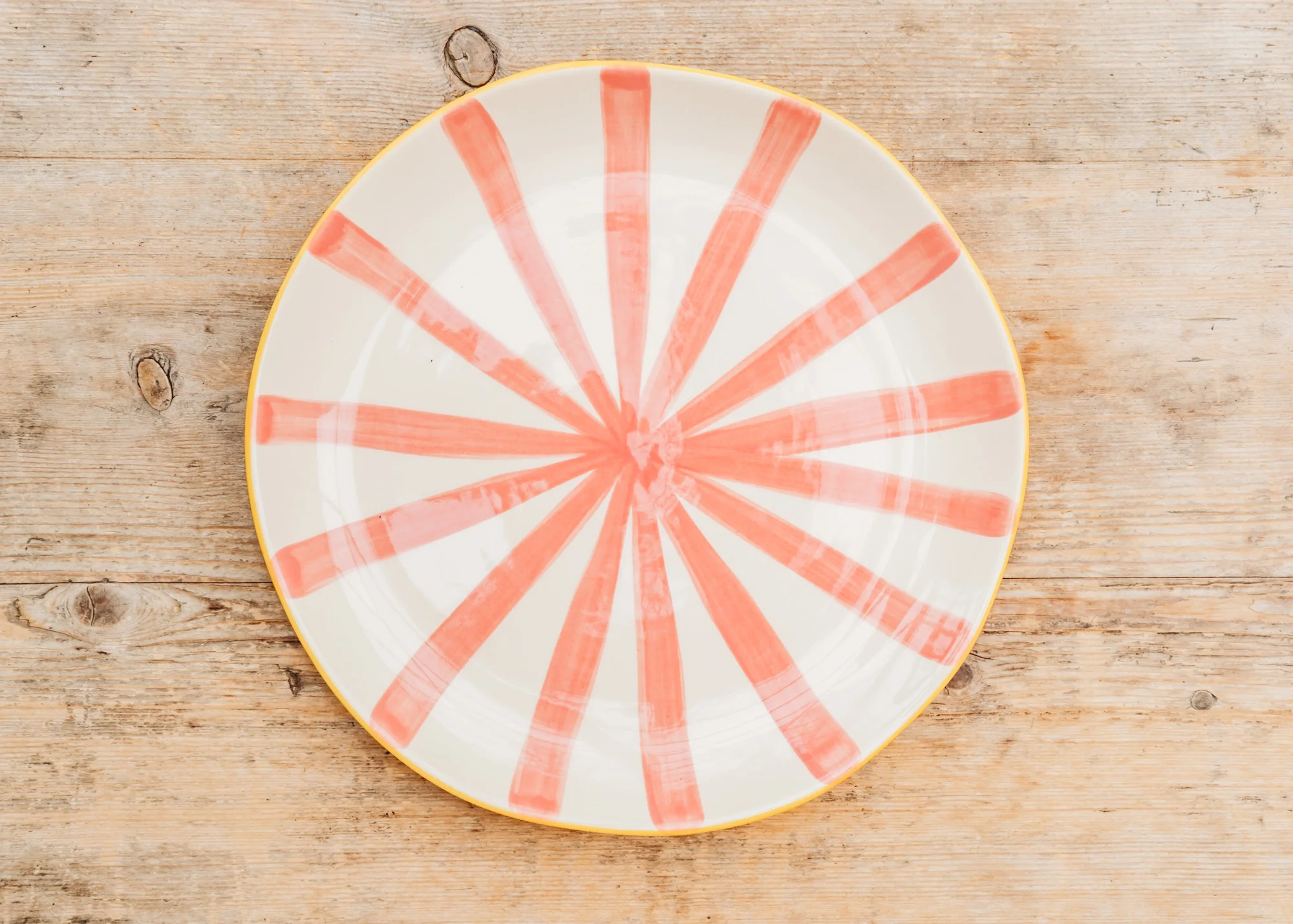 Tri Colour Supper Plate in Sunrise - Image 2
