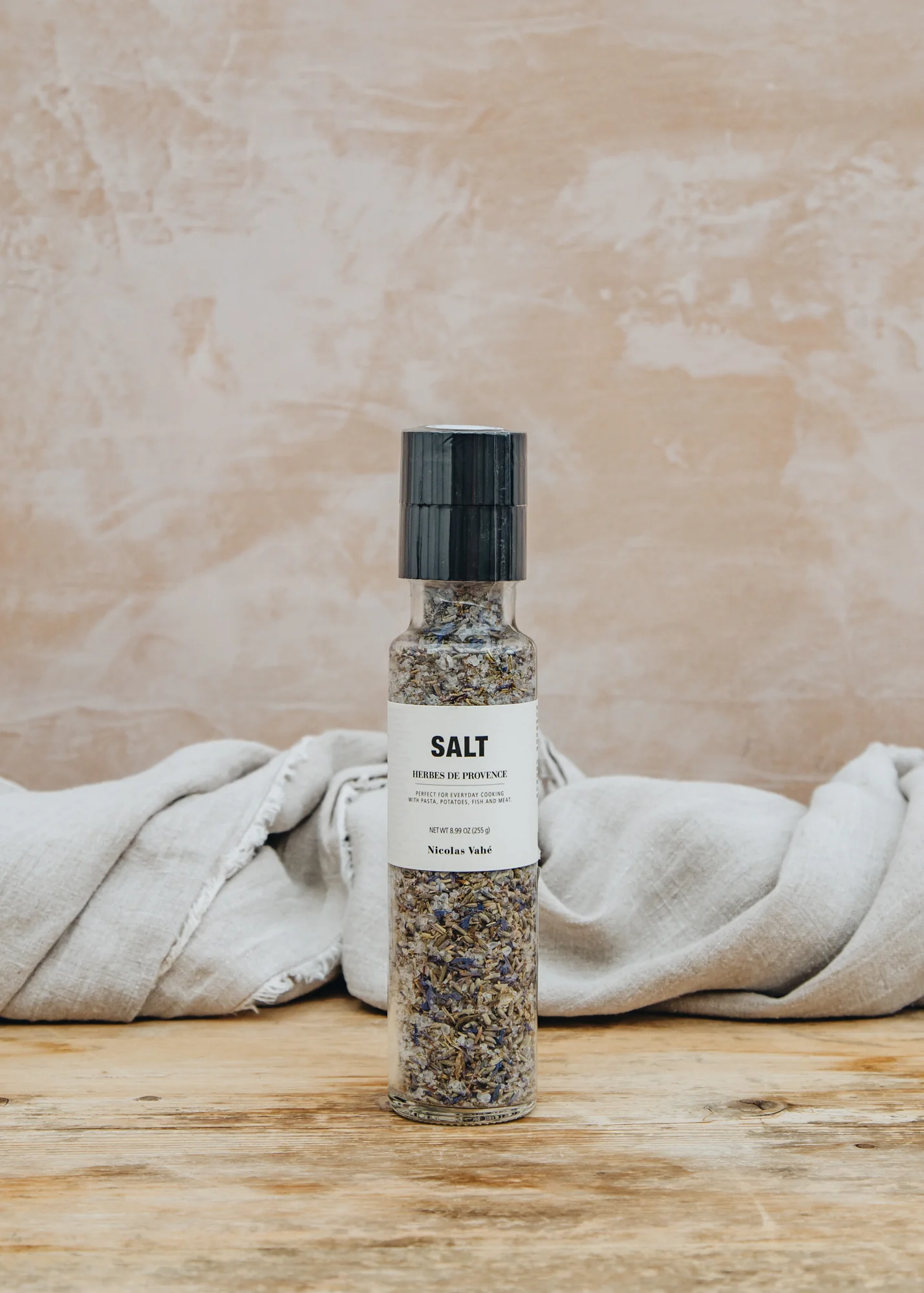 Salt with Herbes de Provence in Spice Mill