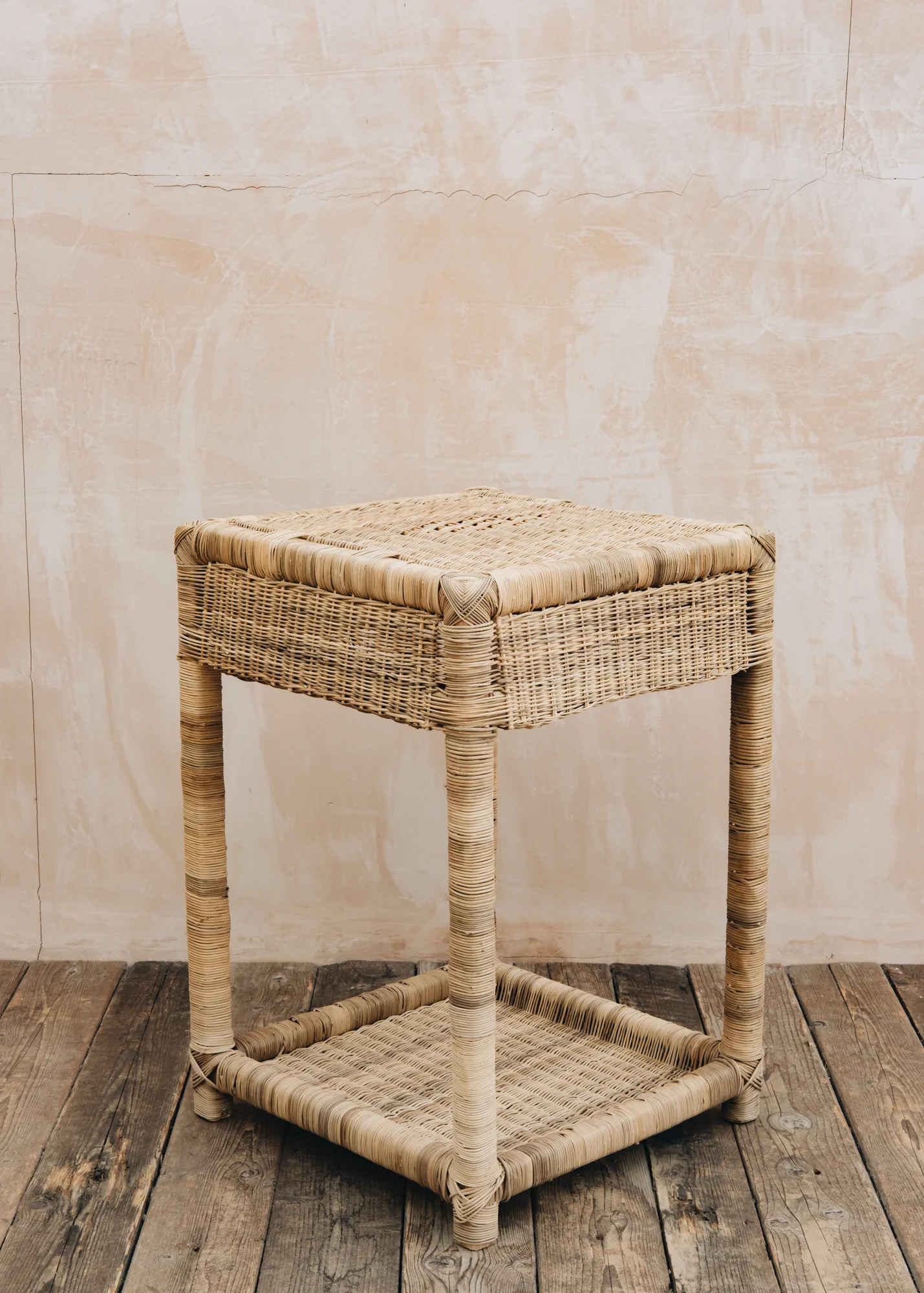 Nzuri Classic Cane Bedside Table - Image 2