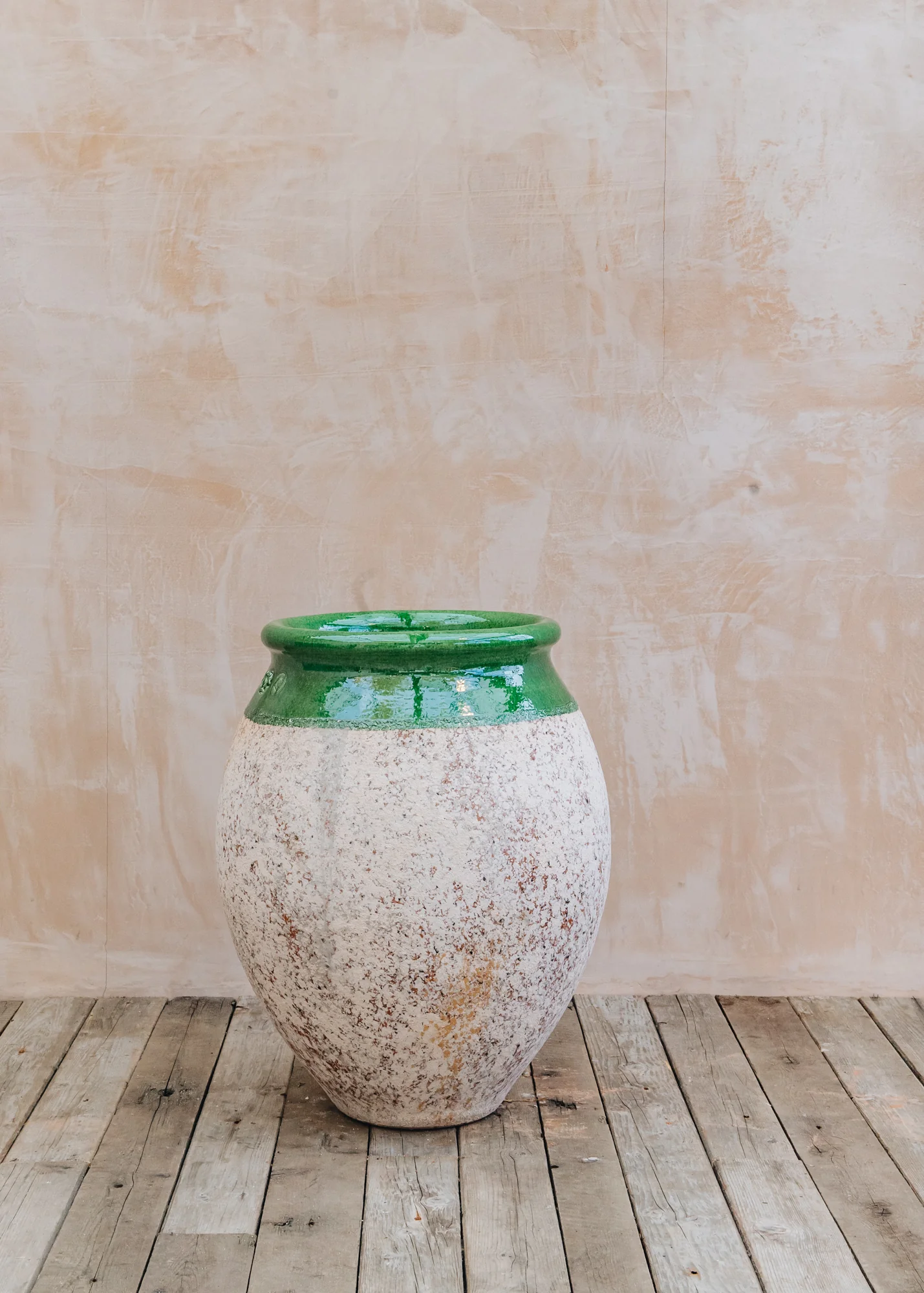 Olive Pot with Green Neck, 90cm