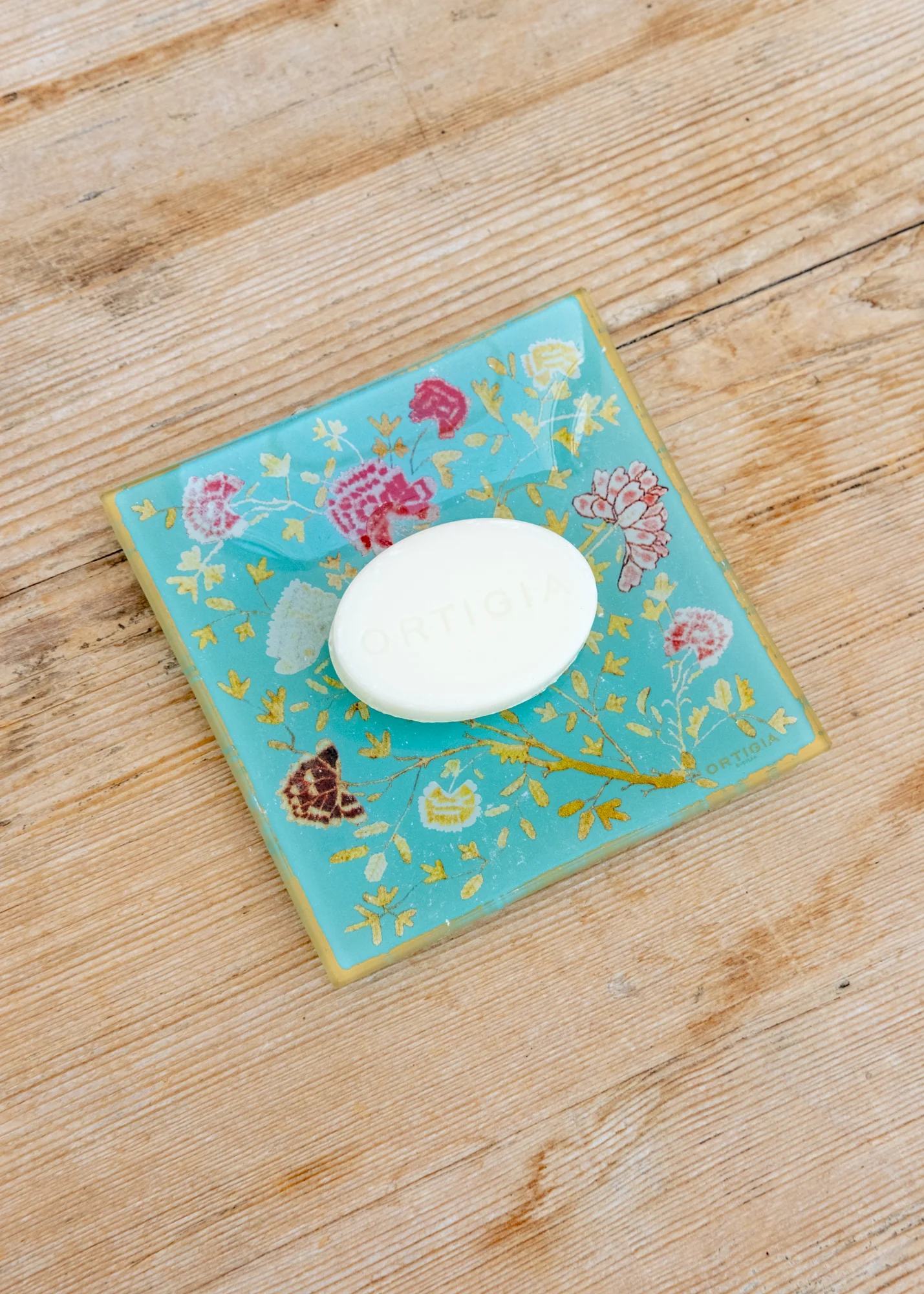 Florio Glass Plate and Soap Set - Image 3