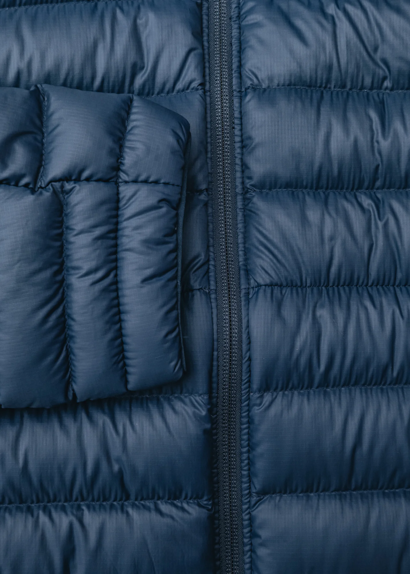 Down Sweater Jacket in New Navy - Image 3