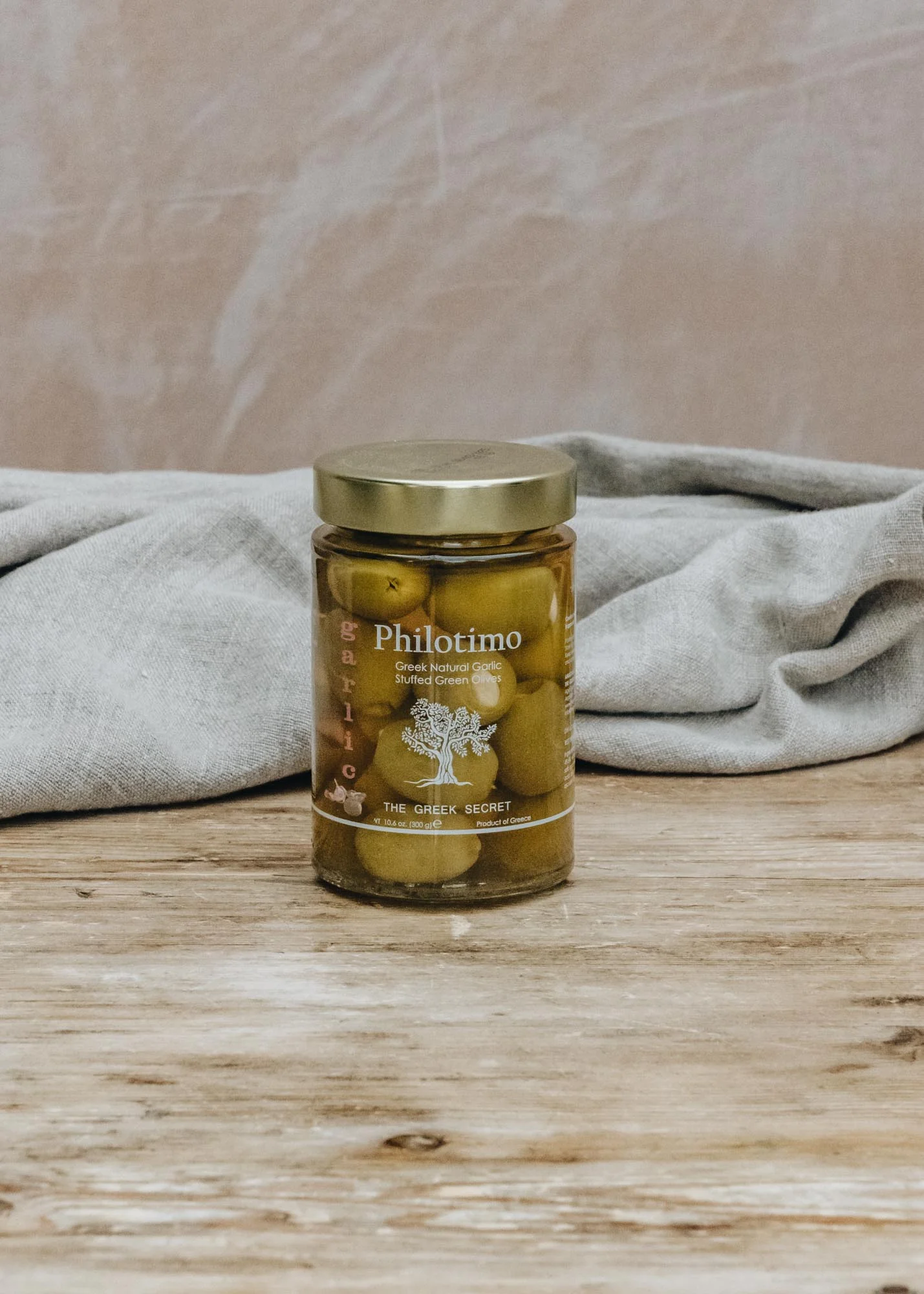 Garlic Stuffed Chalkidiki Olives, 300g
