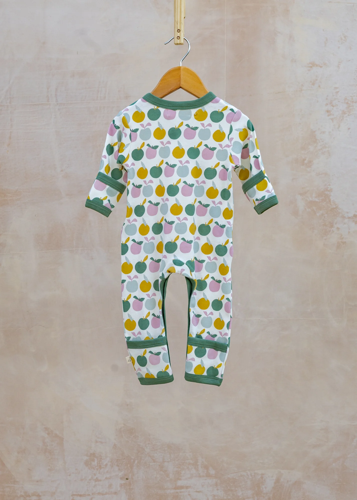 Babies' Kimono Romper in Apples - Image 2