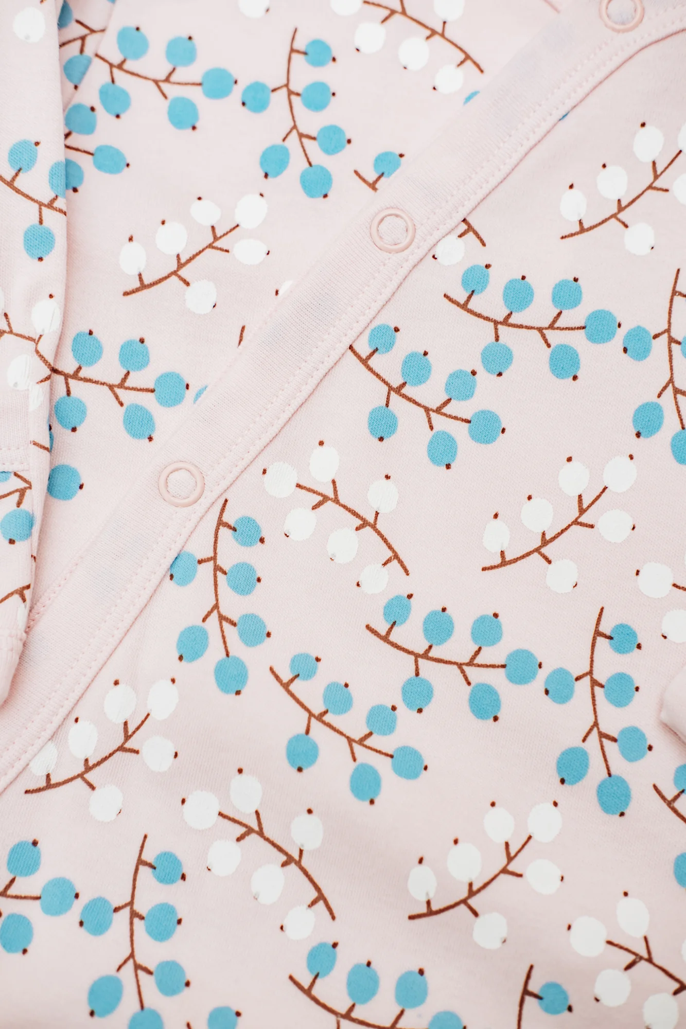 Babies' Kimono Romper in Winter Berry - Image 3