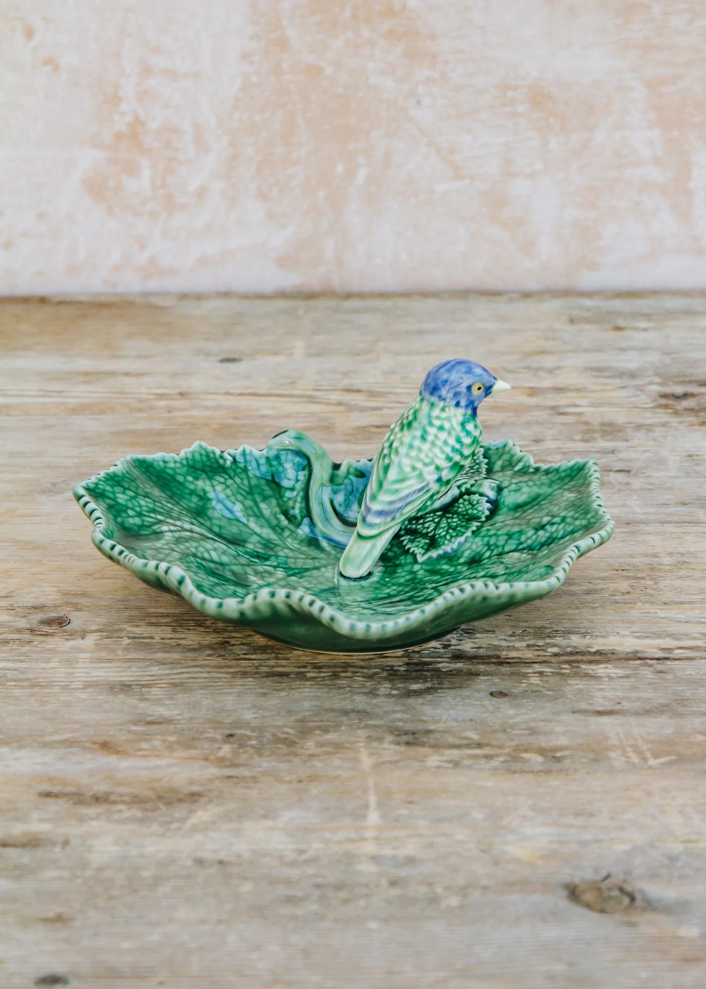 Ragwort Leaf with Blue Bird