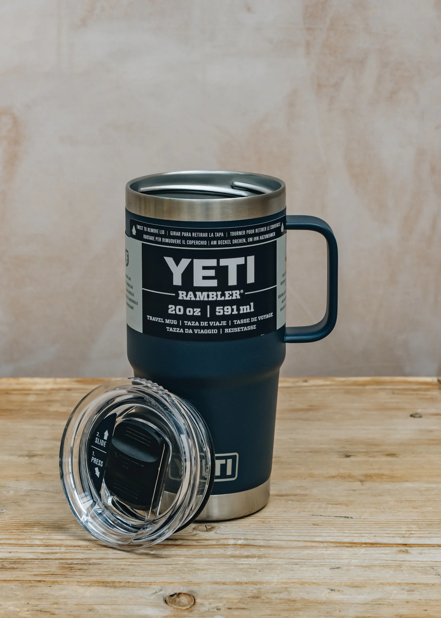 Rambler Travel Mug 20oz in Navy - Image 2