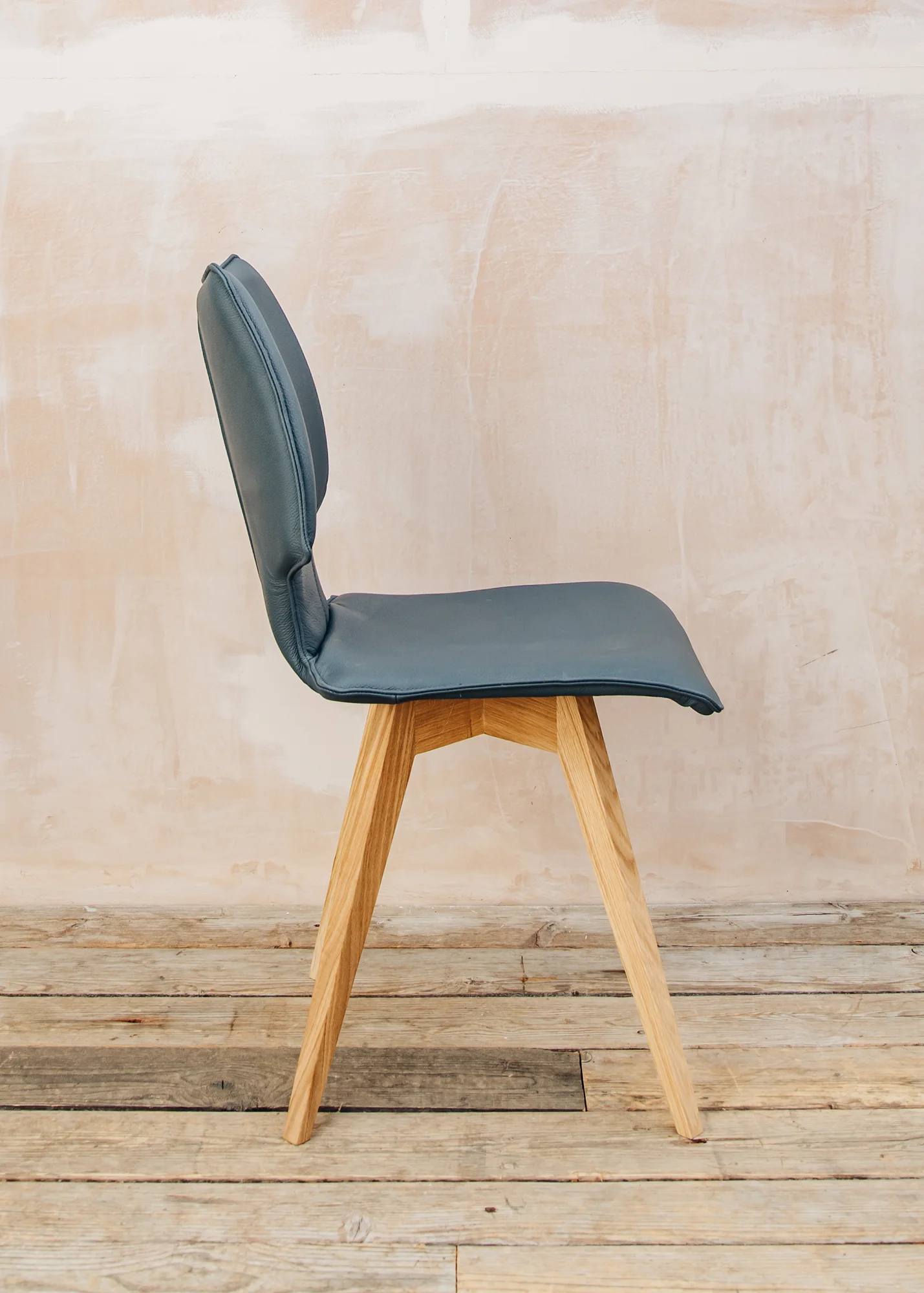 Clipper Dining Chair in Marine Toledo Leather - Image 3
