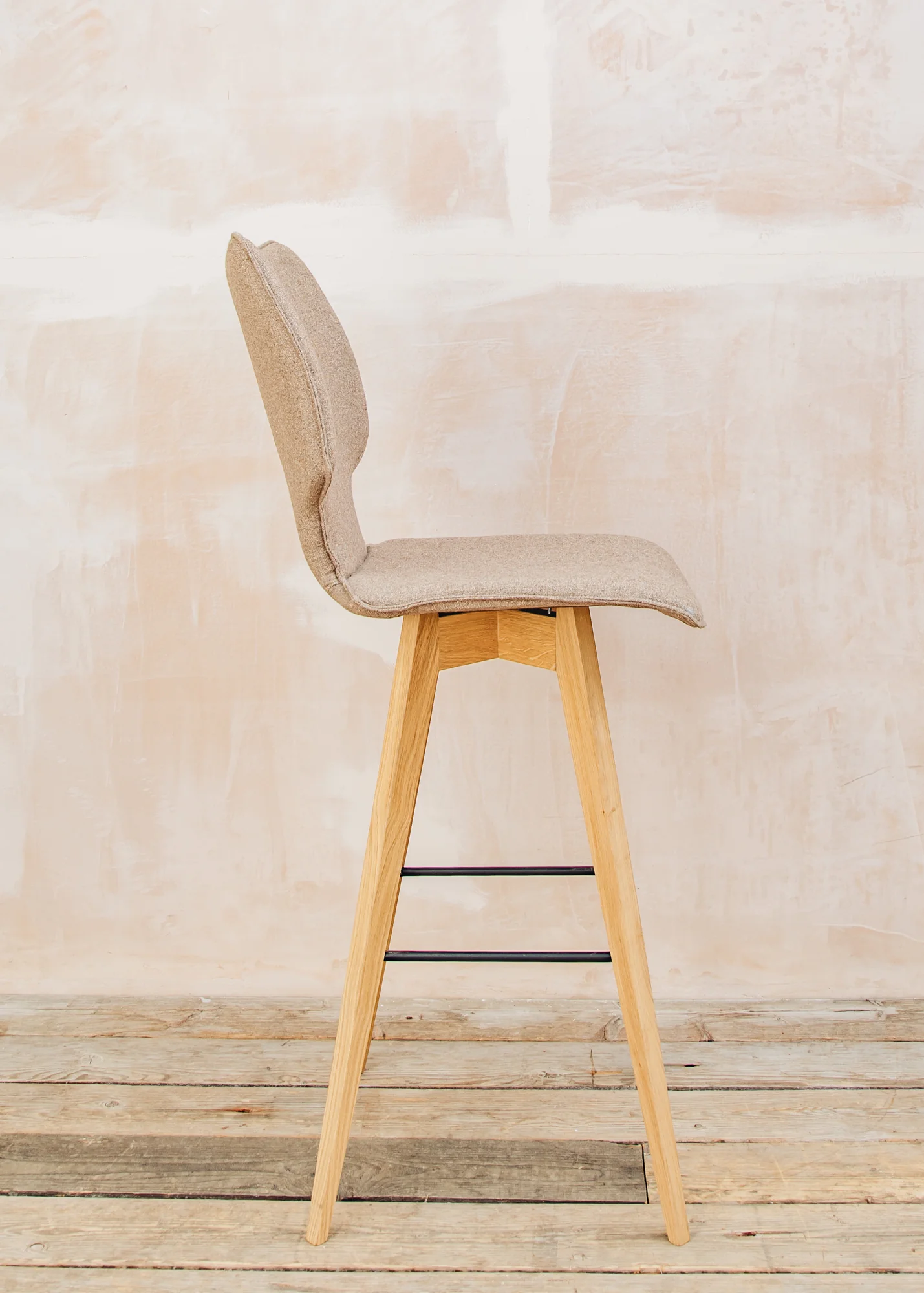 Clipper High Bar Stool in Mocca Forward - Image 3