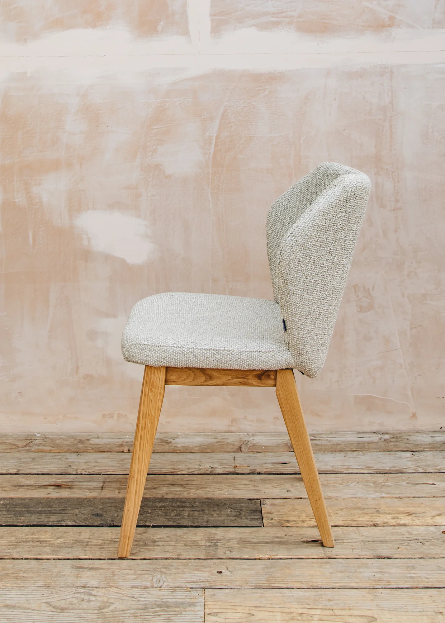 Toby Dining Chair in Cream 99 Monza Melange - Image 4