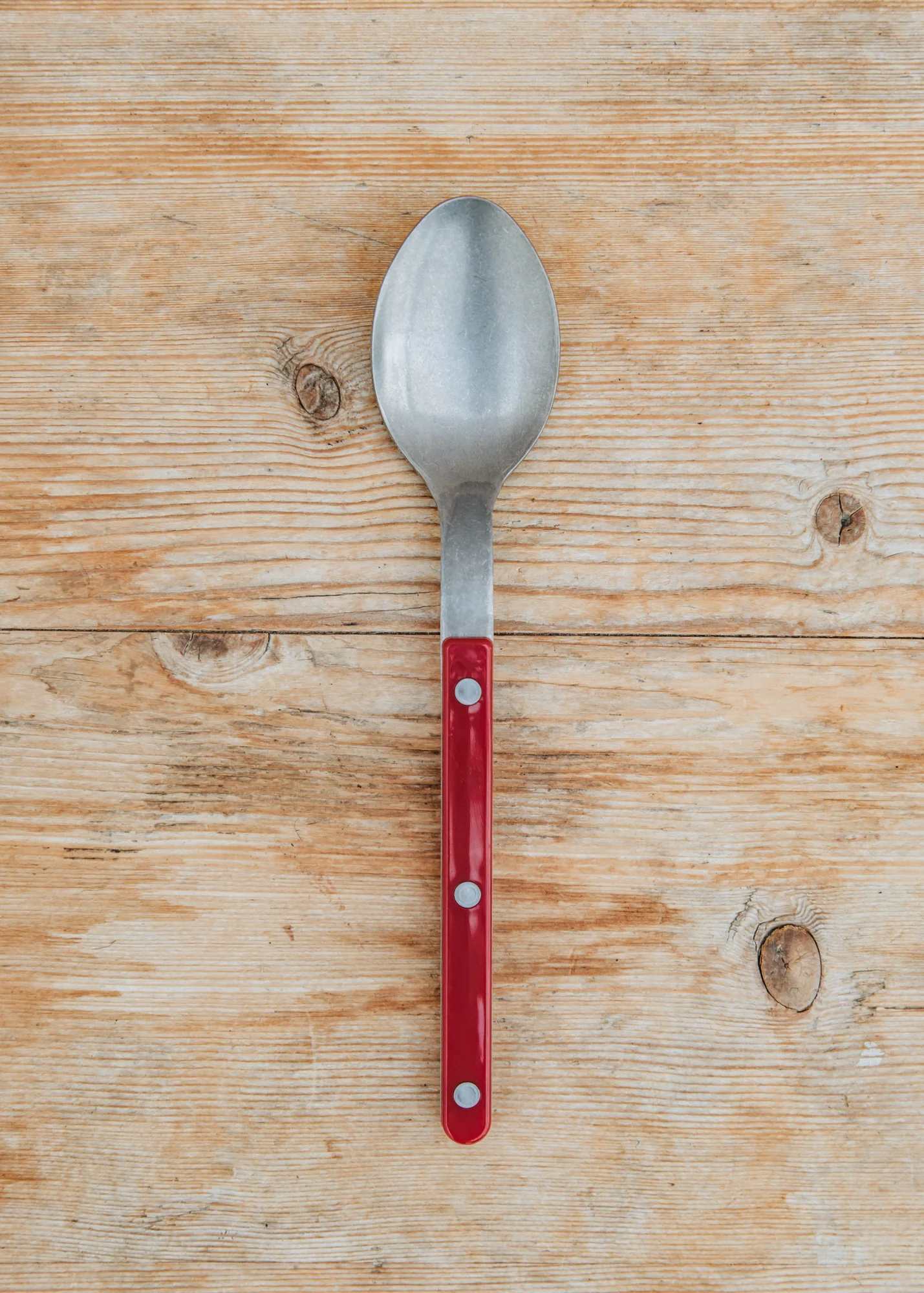 Vintage Bistrot Soup Spoon in Burgundy