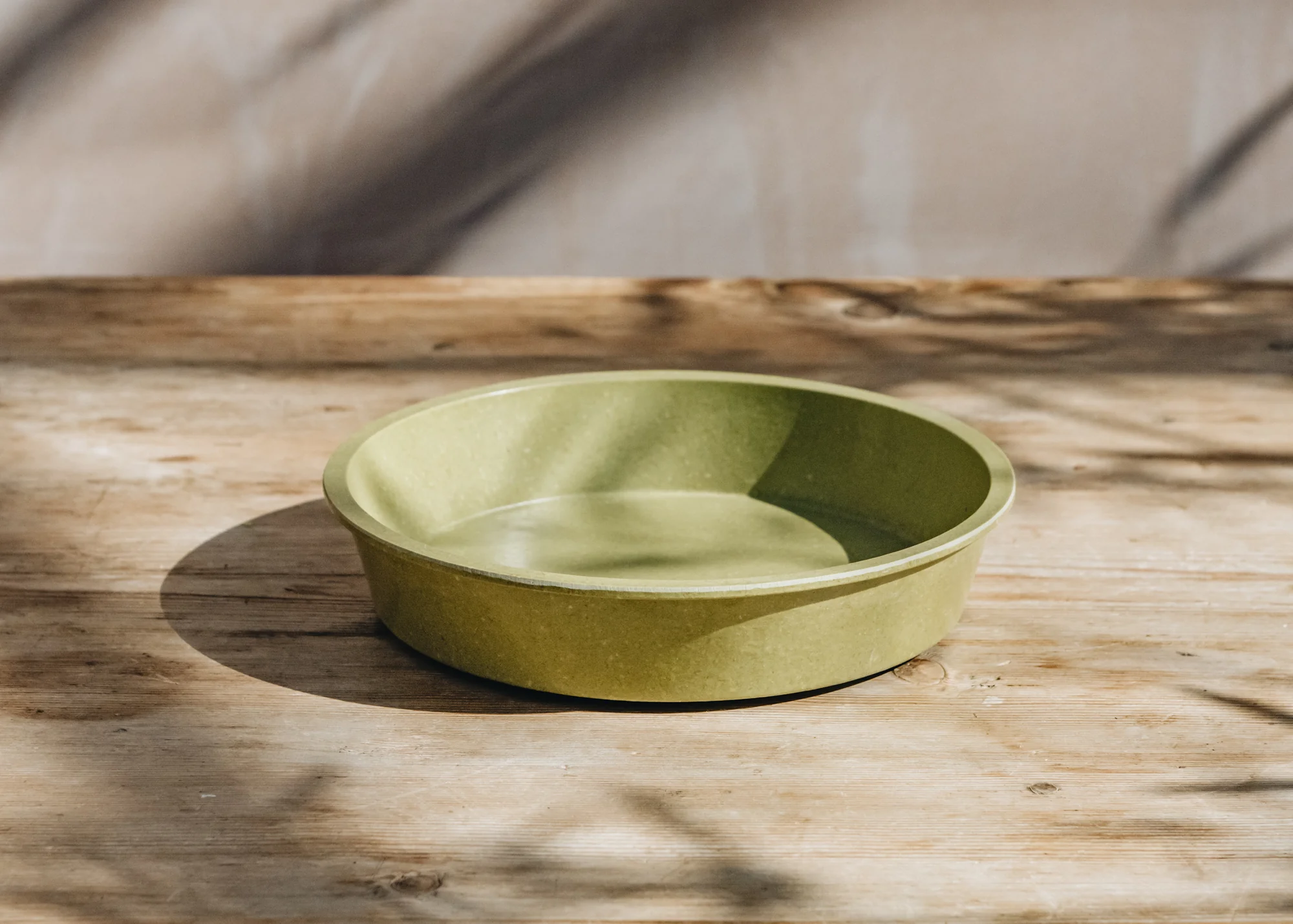 Sage Green Bamboo Saucer, 8"