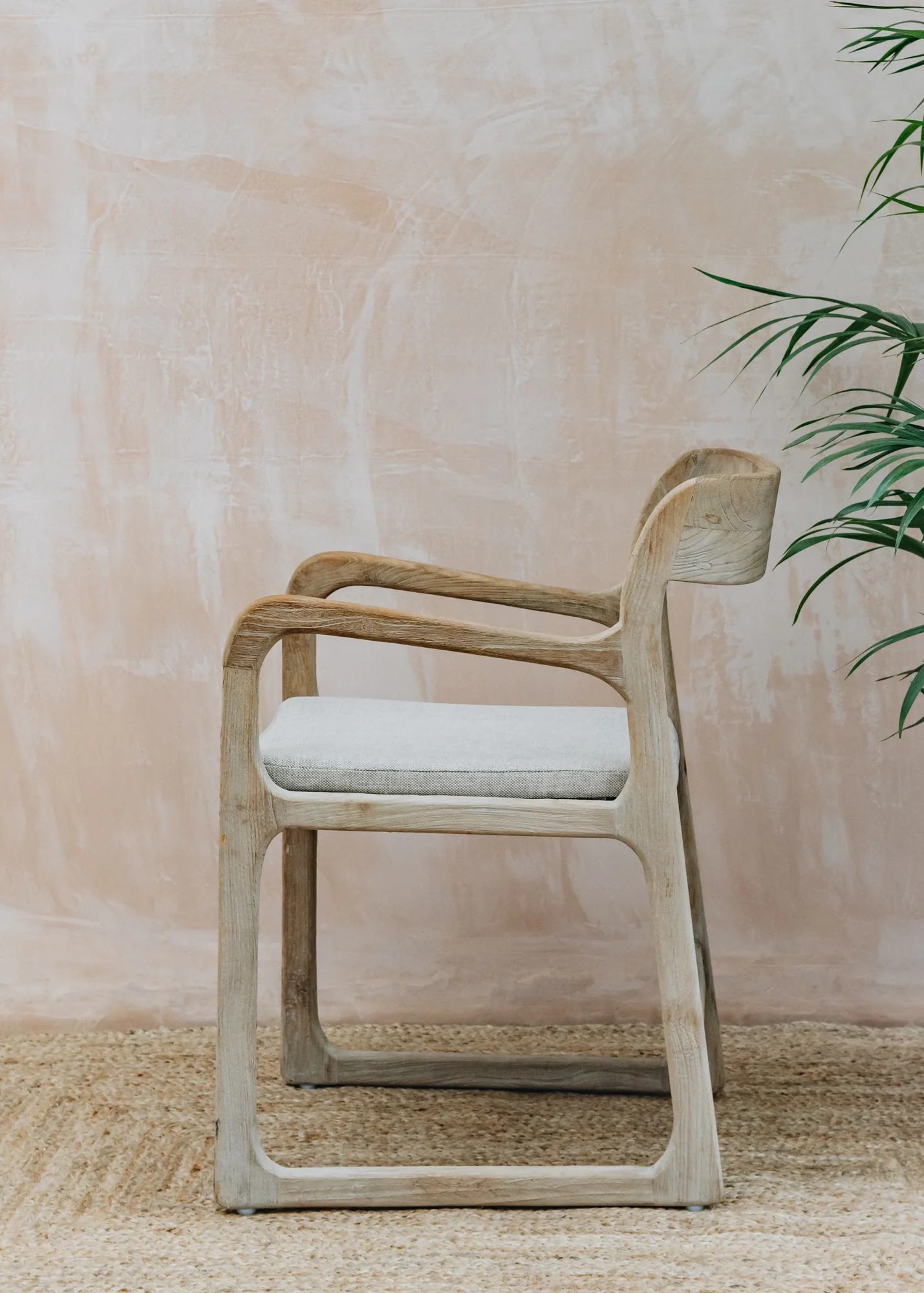 Sally Teak Armchair with Cushion - Image 2