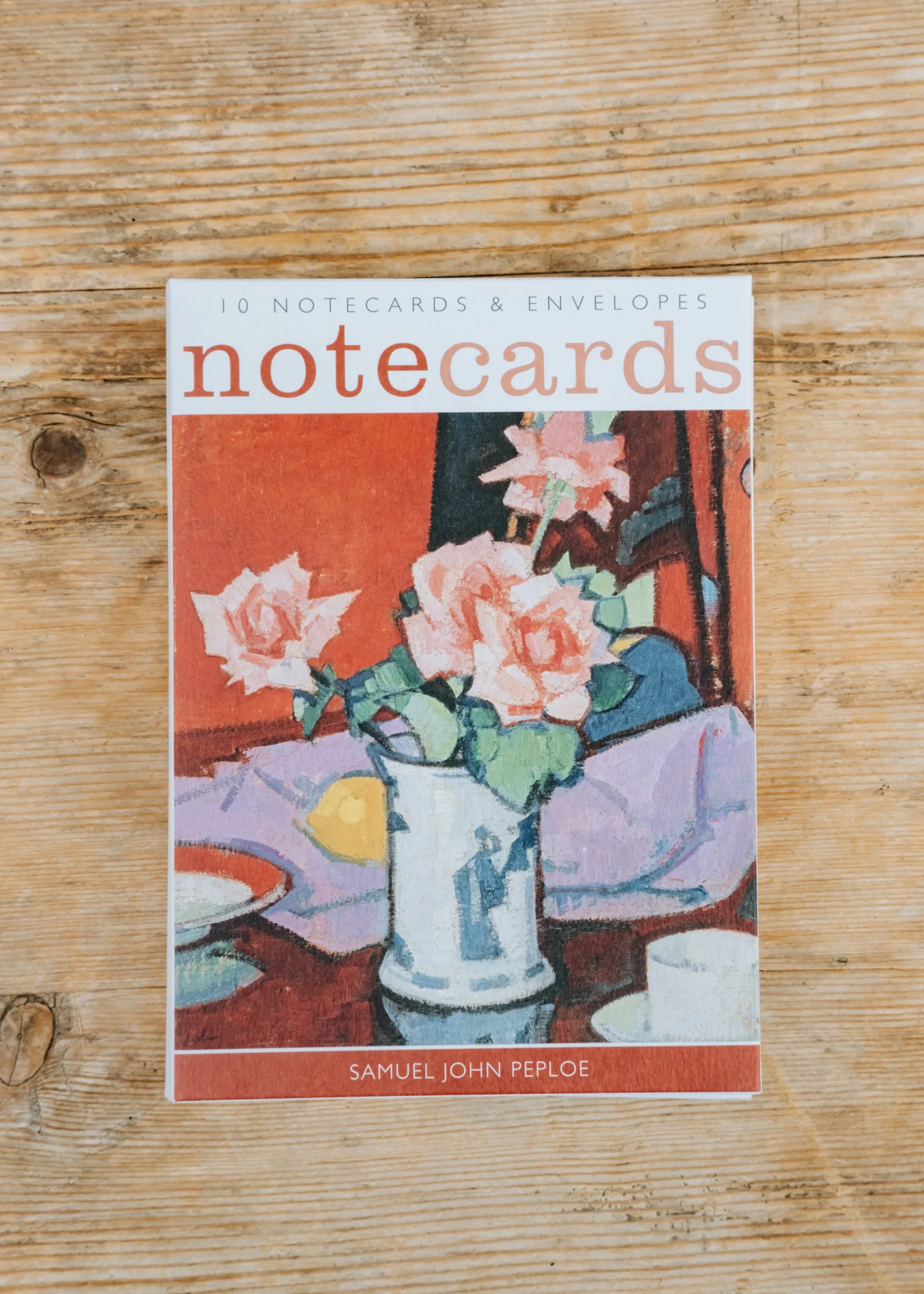 Samuel John Peploe, 'Tulips - The Blue Jug' and 'Pink Roses, Chinese Vase' Printed Notecards, pack of ten - Image 2