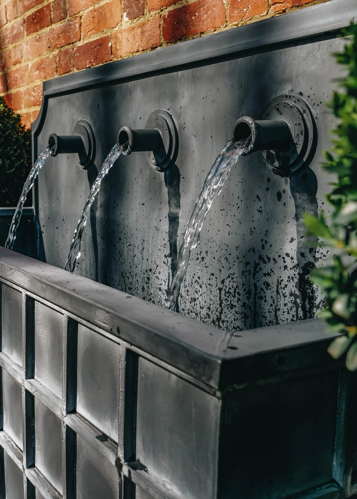 Sienna Low Zinc Water Feature - Image 2