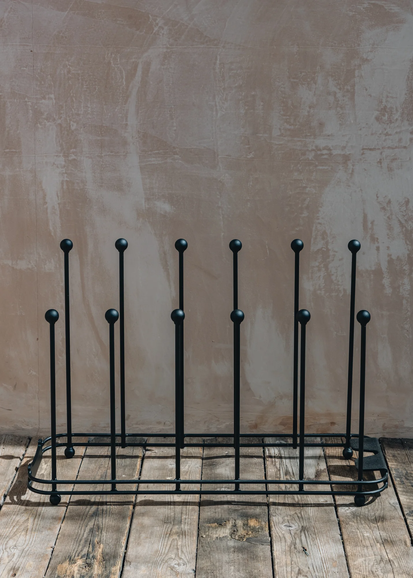 Six Pair Wellington Boot Stand in Black