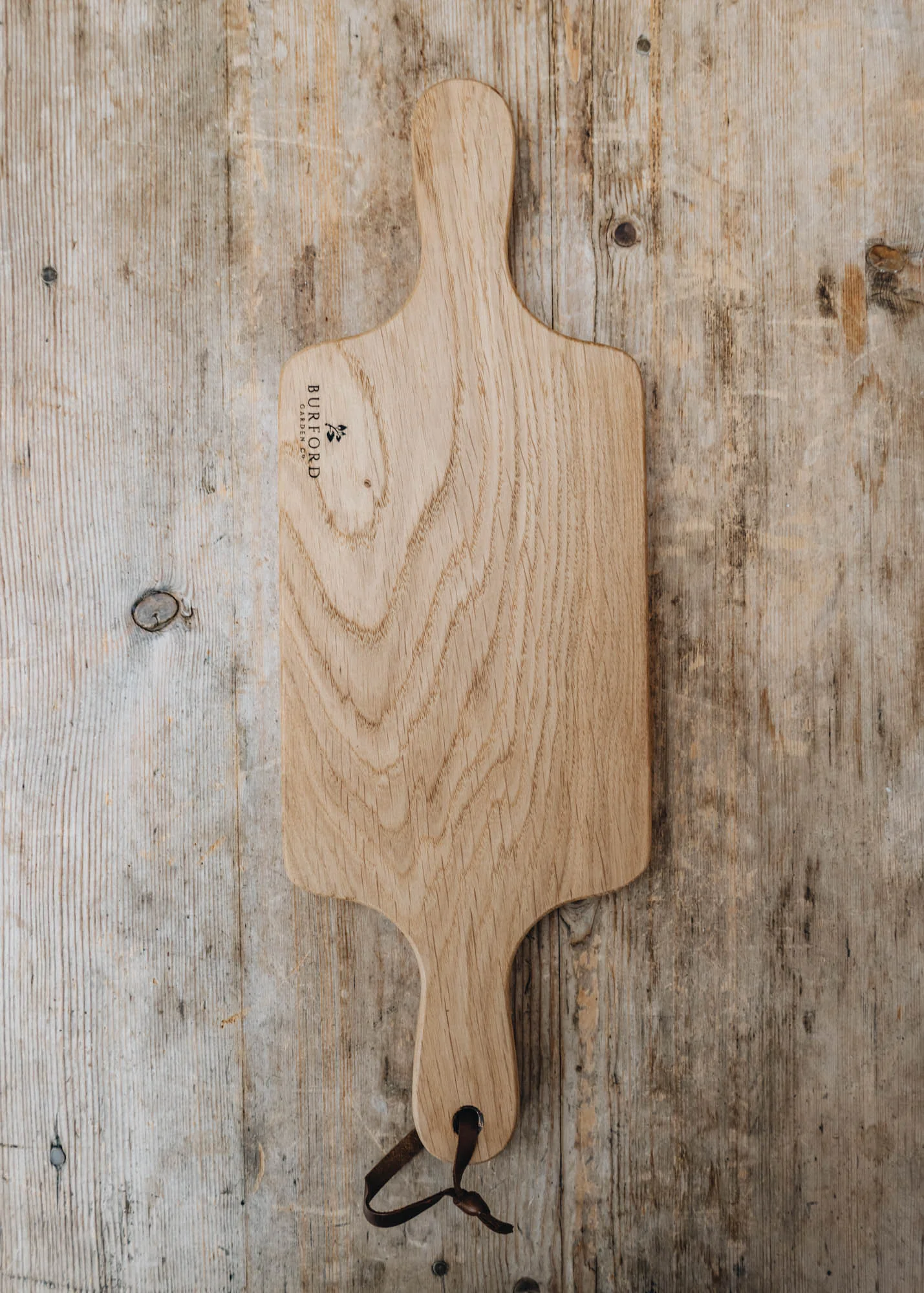Small Double Handled Oak Cheese Board