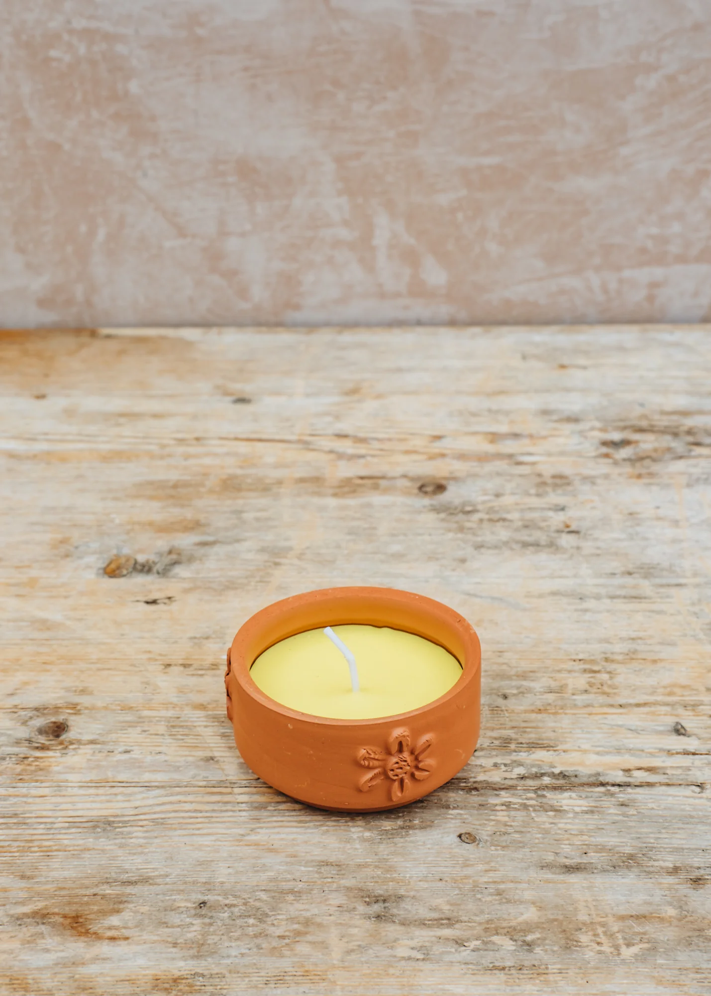 Terracotta Citronella Candle, 100mm