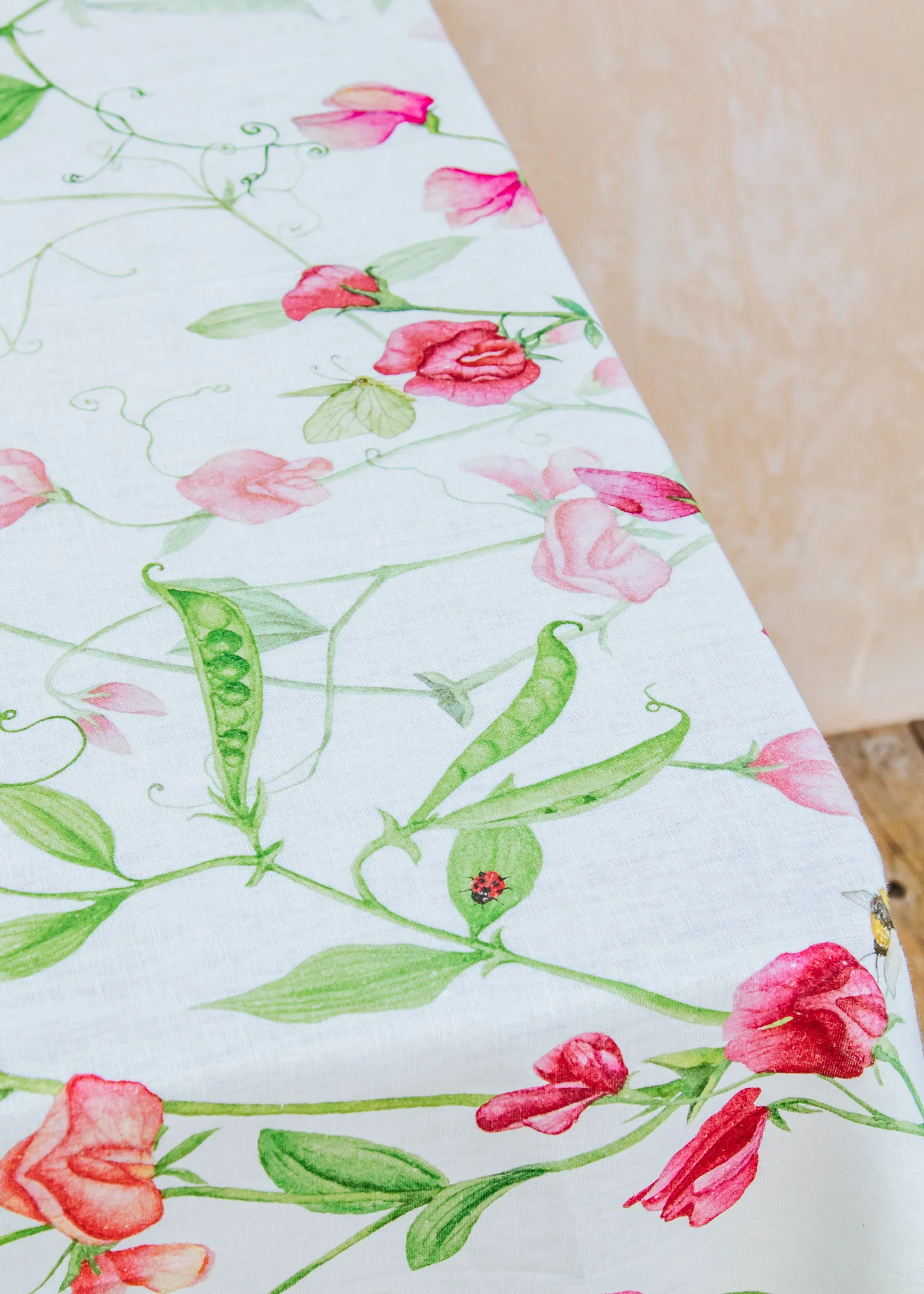 Tablecloth in Petit Pois Cream - Image 2