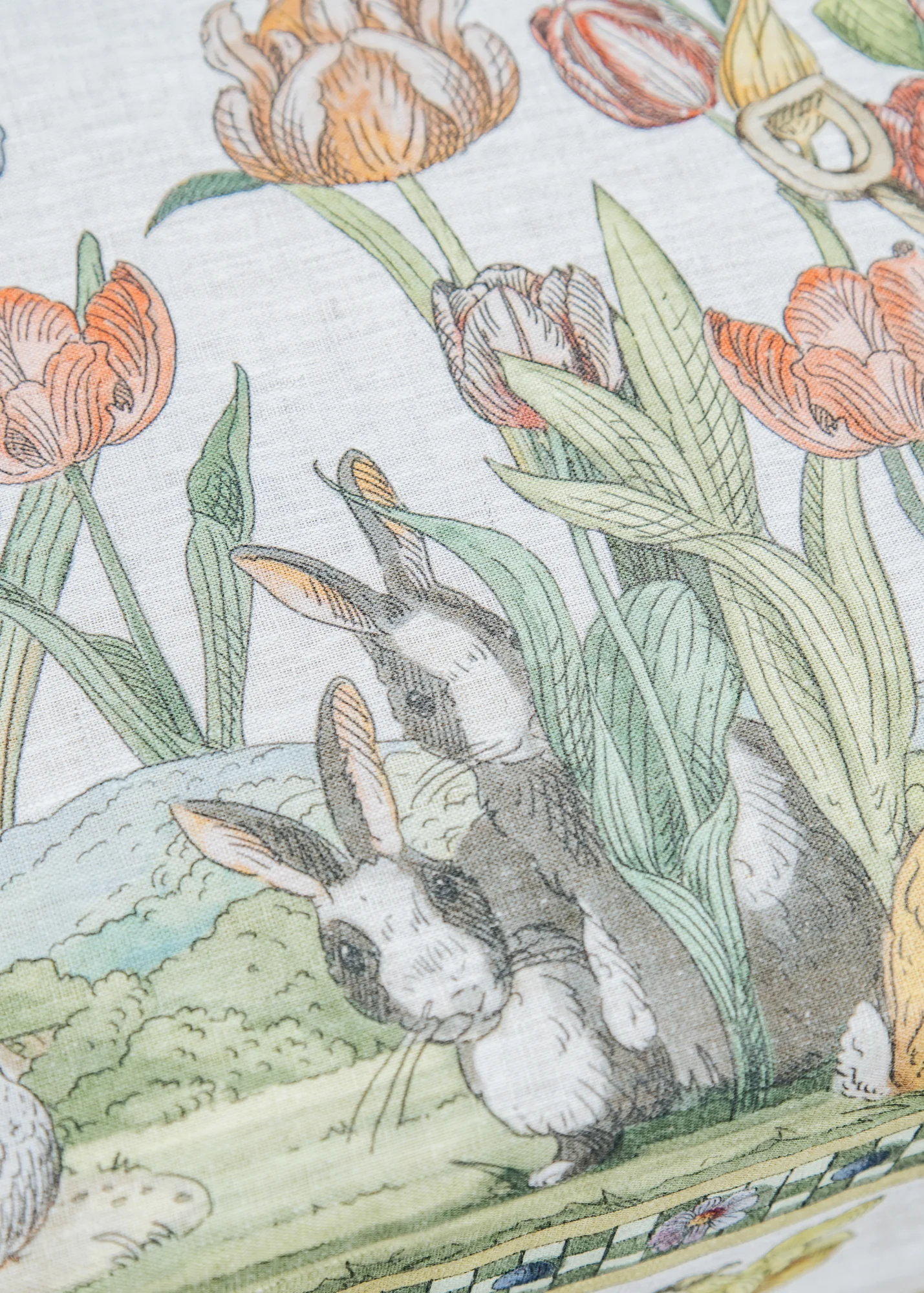 Tablecloth in Bunny Garden Mezzero, 180x280cm - Image 3