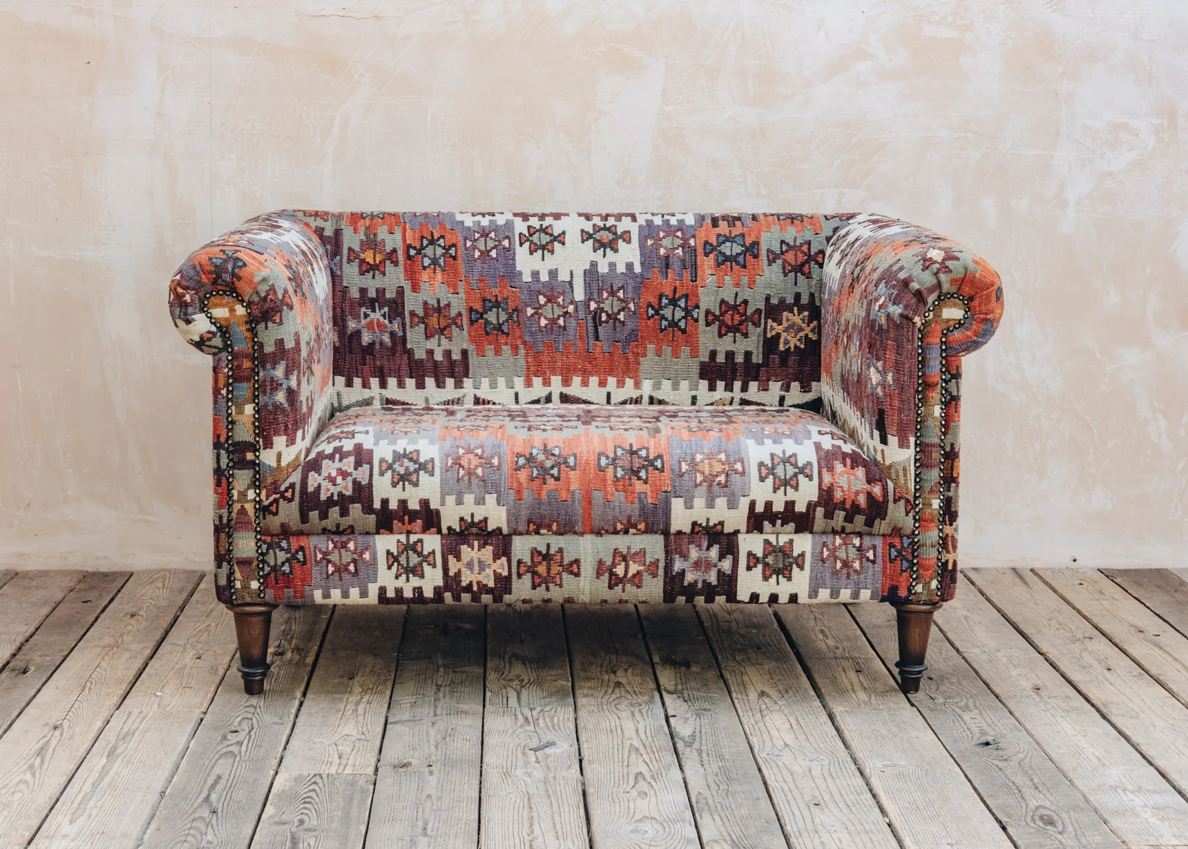 Kilim Chesterfield Sofa, Style A