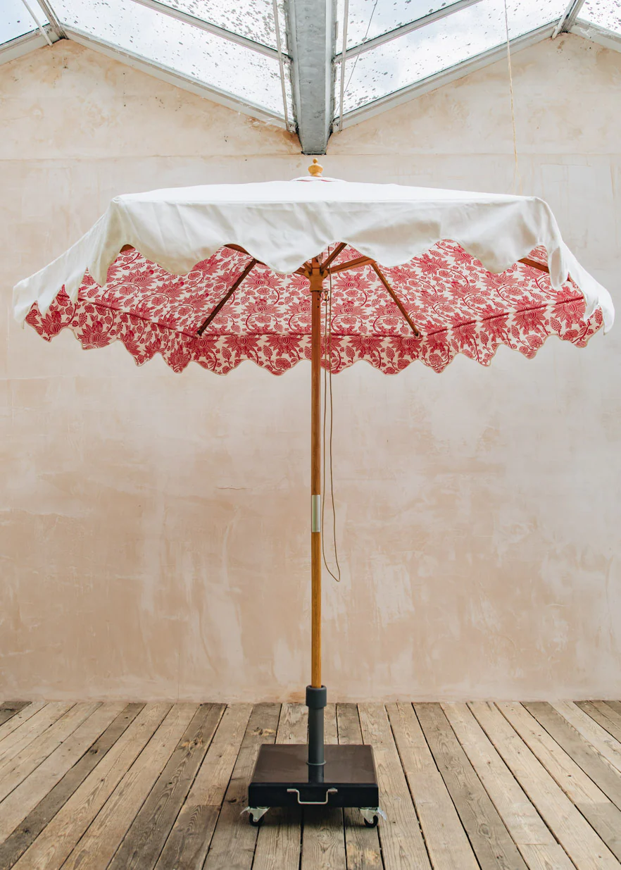 Pomegranate Raspberry Centre Pole Parasol
