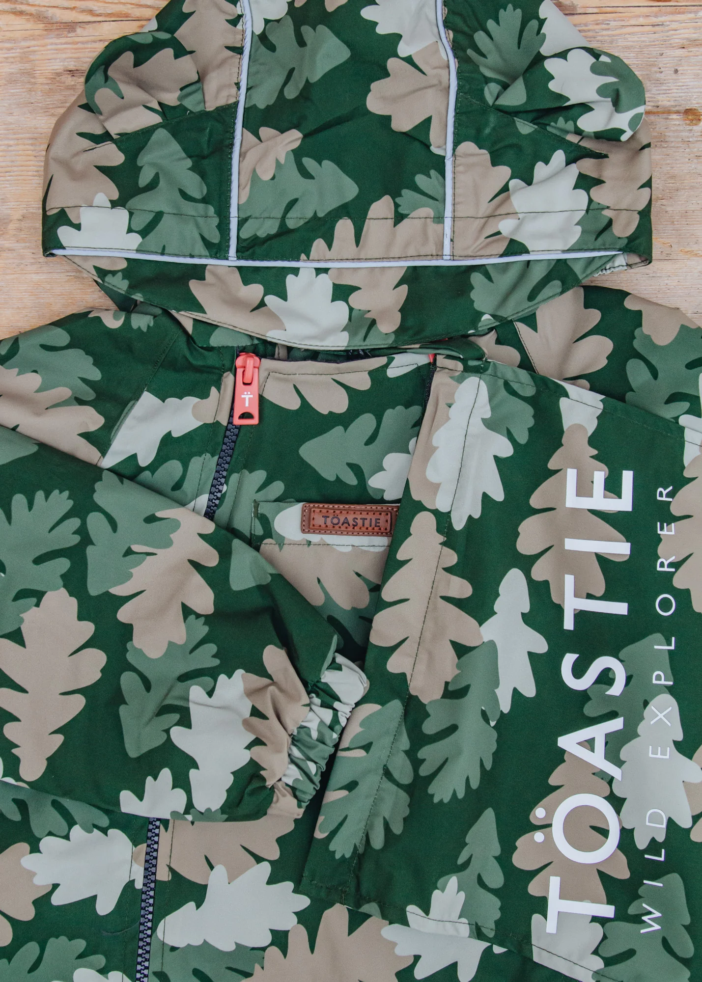Waterproof Packable Puddlesuit in Leaf Camo - Image 3