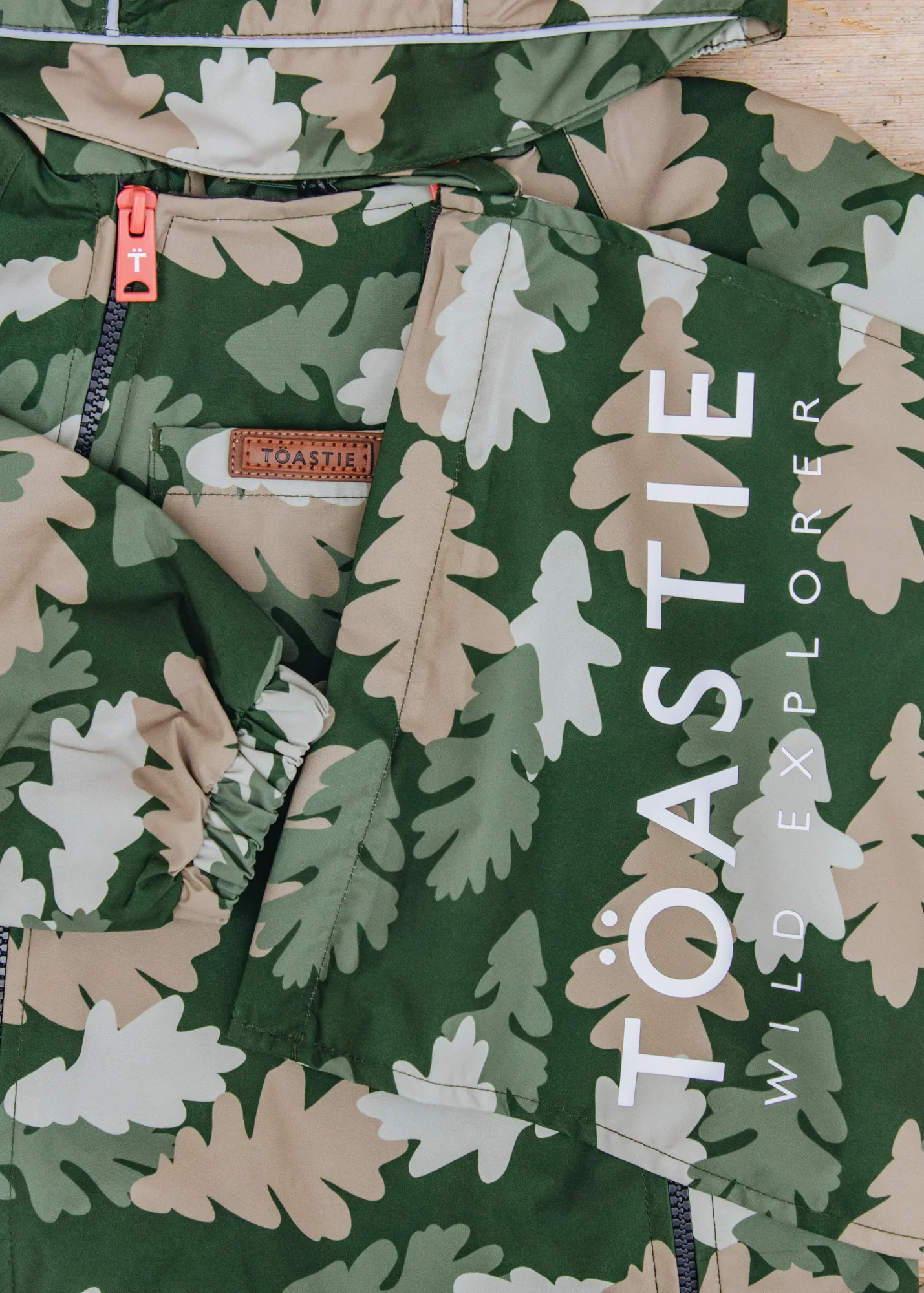 Waterproof Packable Puddlesuit in Leaf Camo - Image 4