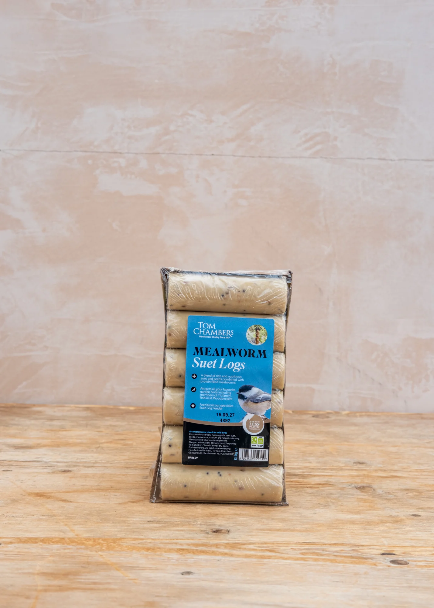 Mealworm Suet Log Bird Feed