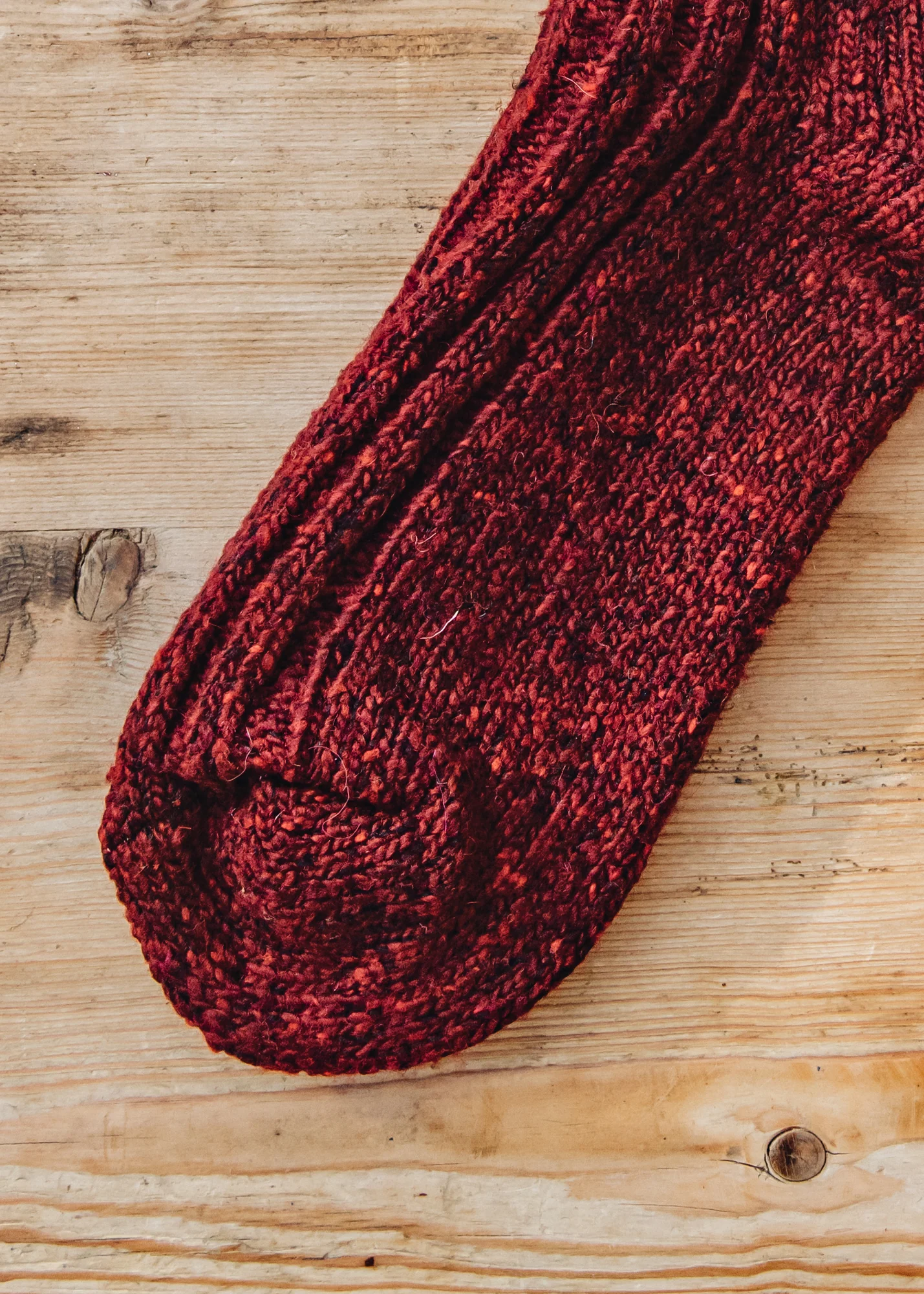 Traditional Socks in Burgundy - Image 2