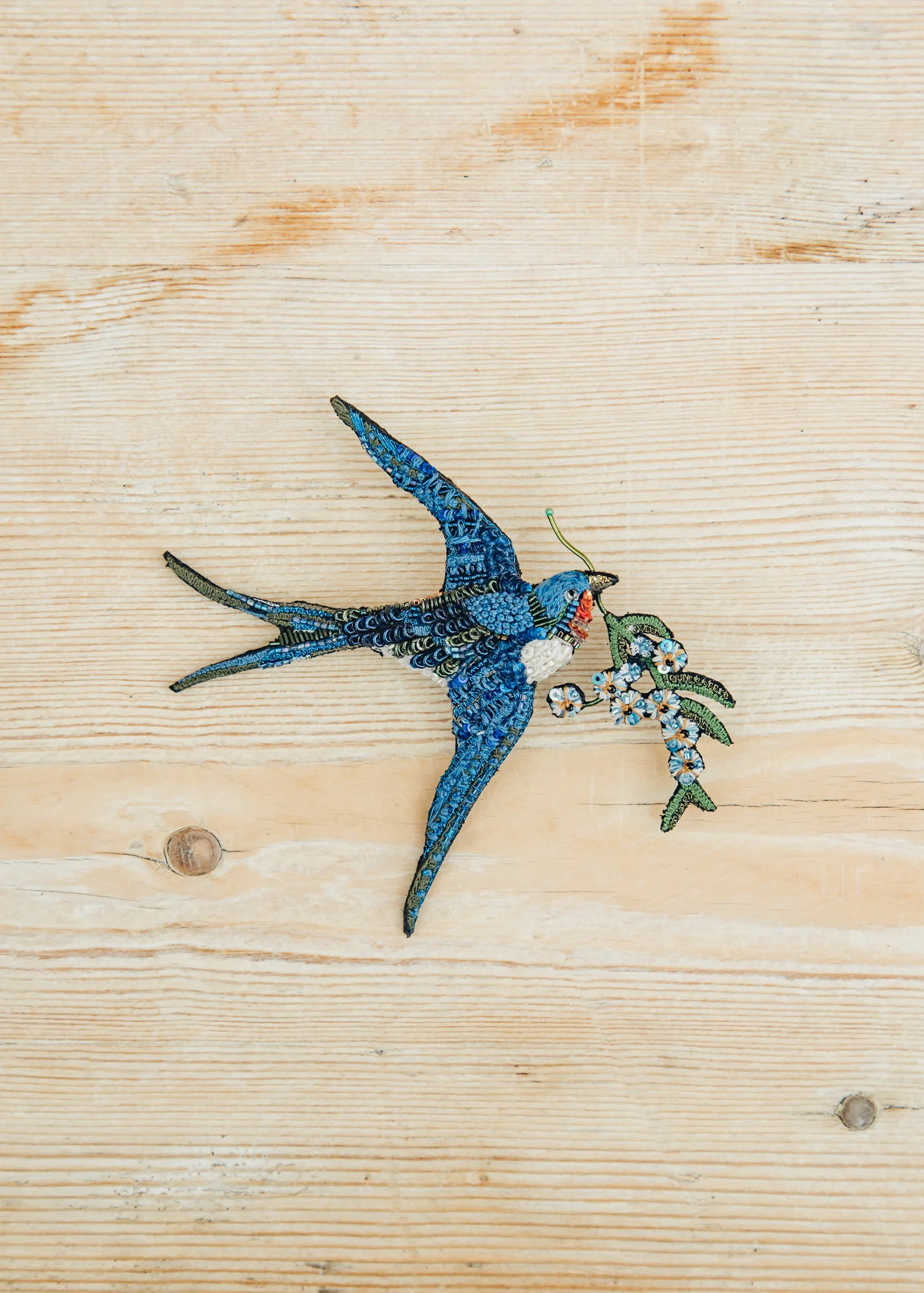 Big Peace Swallow Brooch