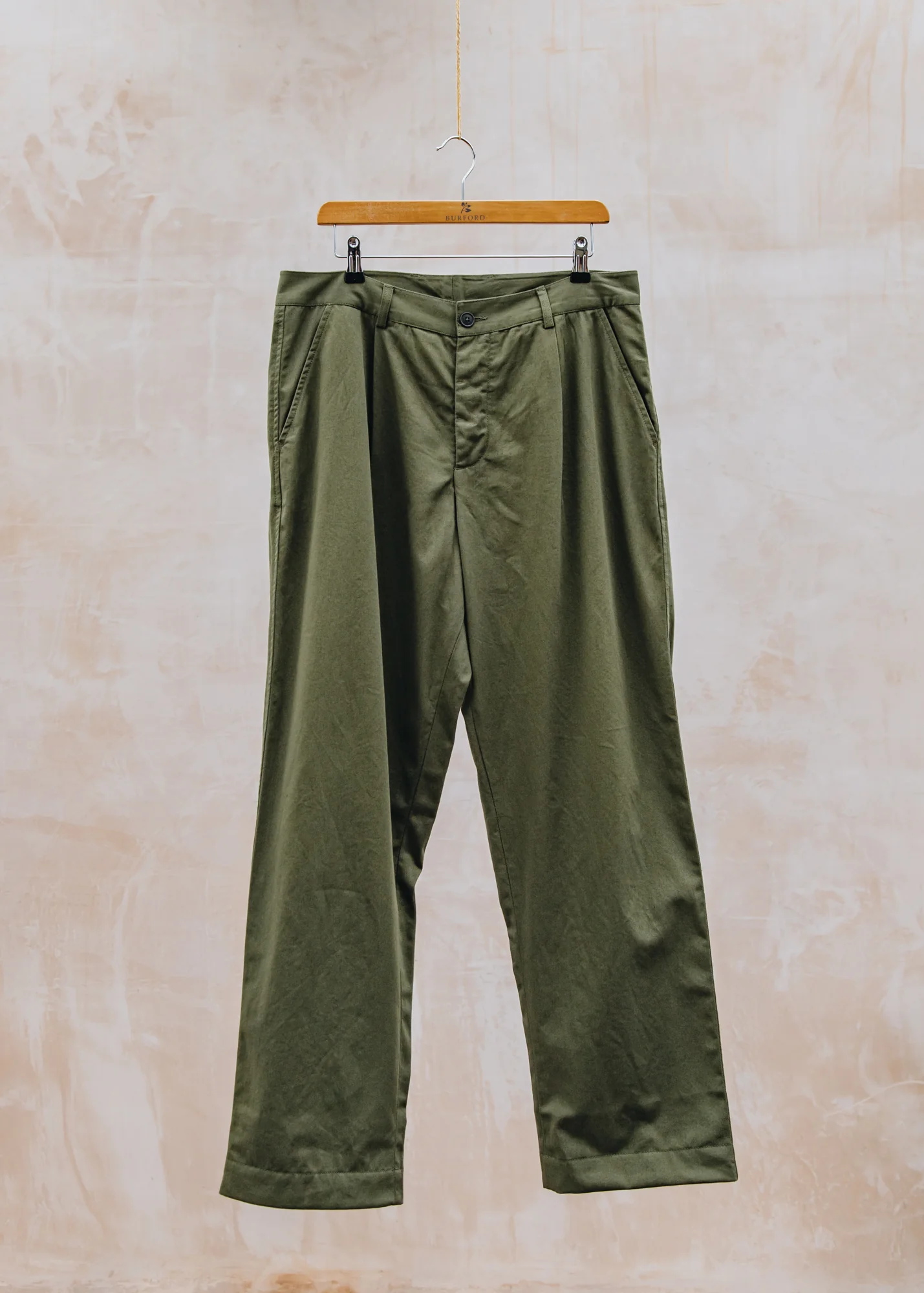 Twill Duke Pant in Light Olive