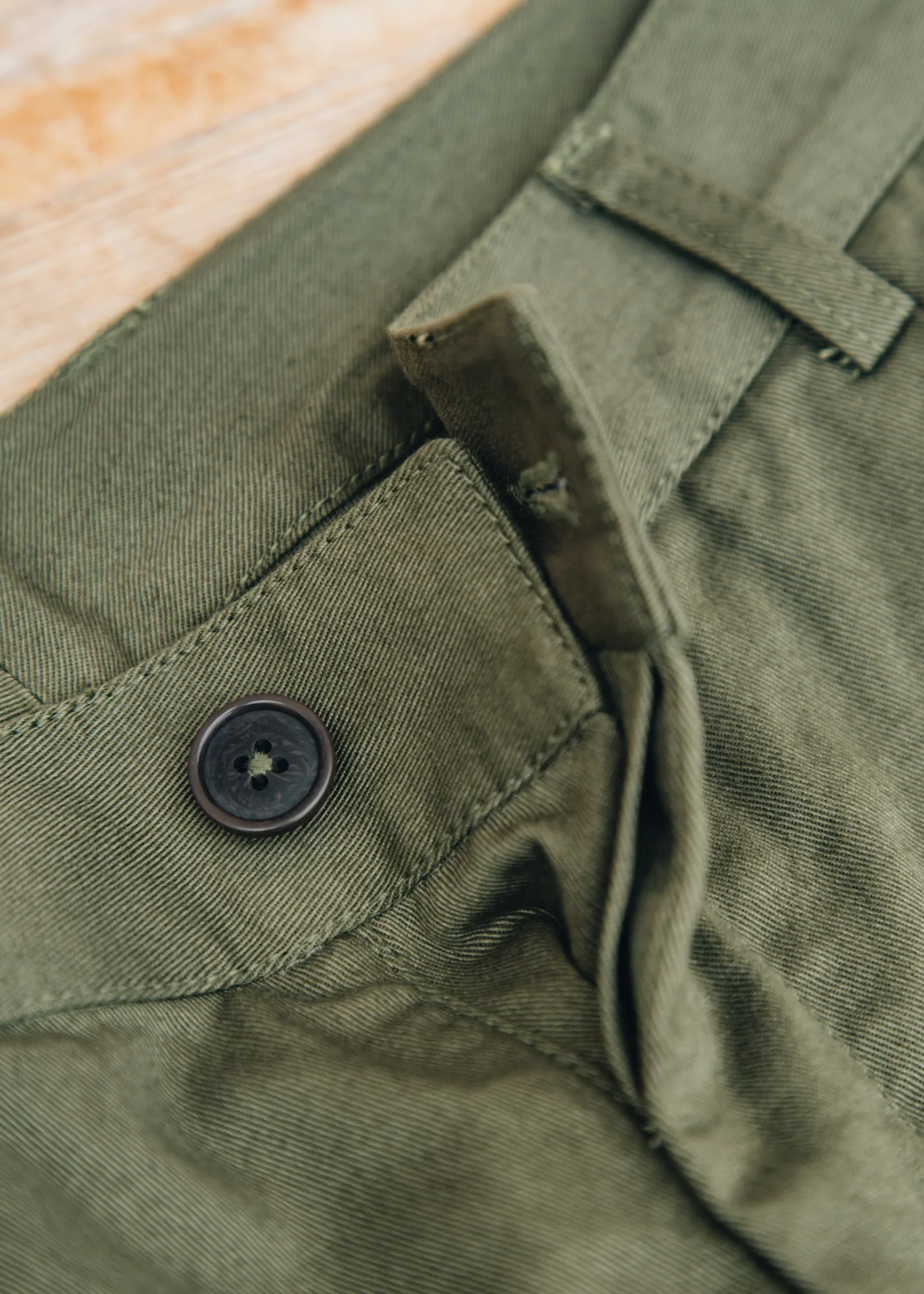 Twill Duke Pant in Light Olive - Image 4