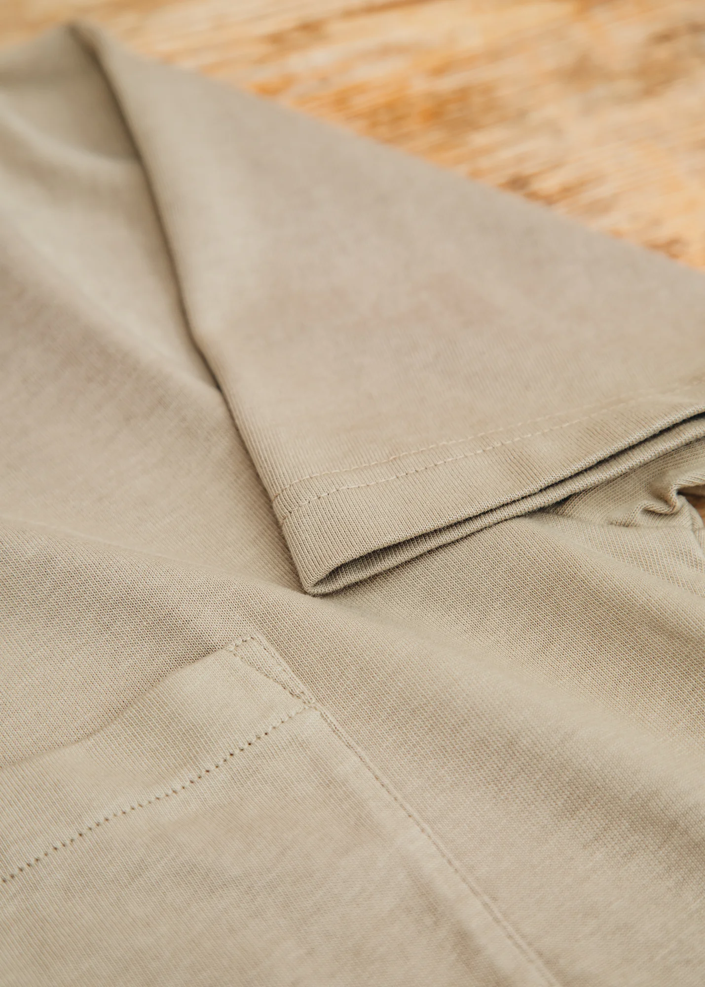 Rugby Jersey Oversized Vacation Polo in Sand - Image 3