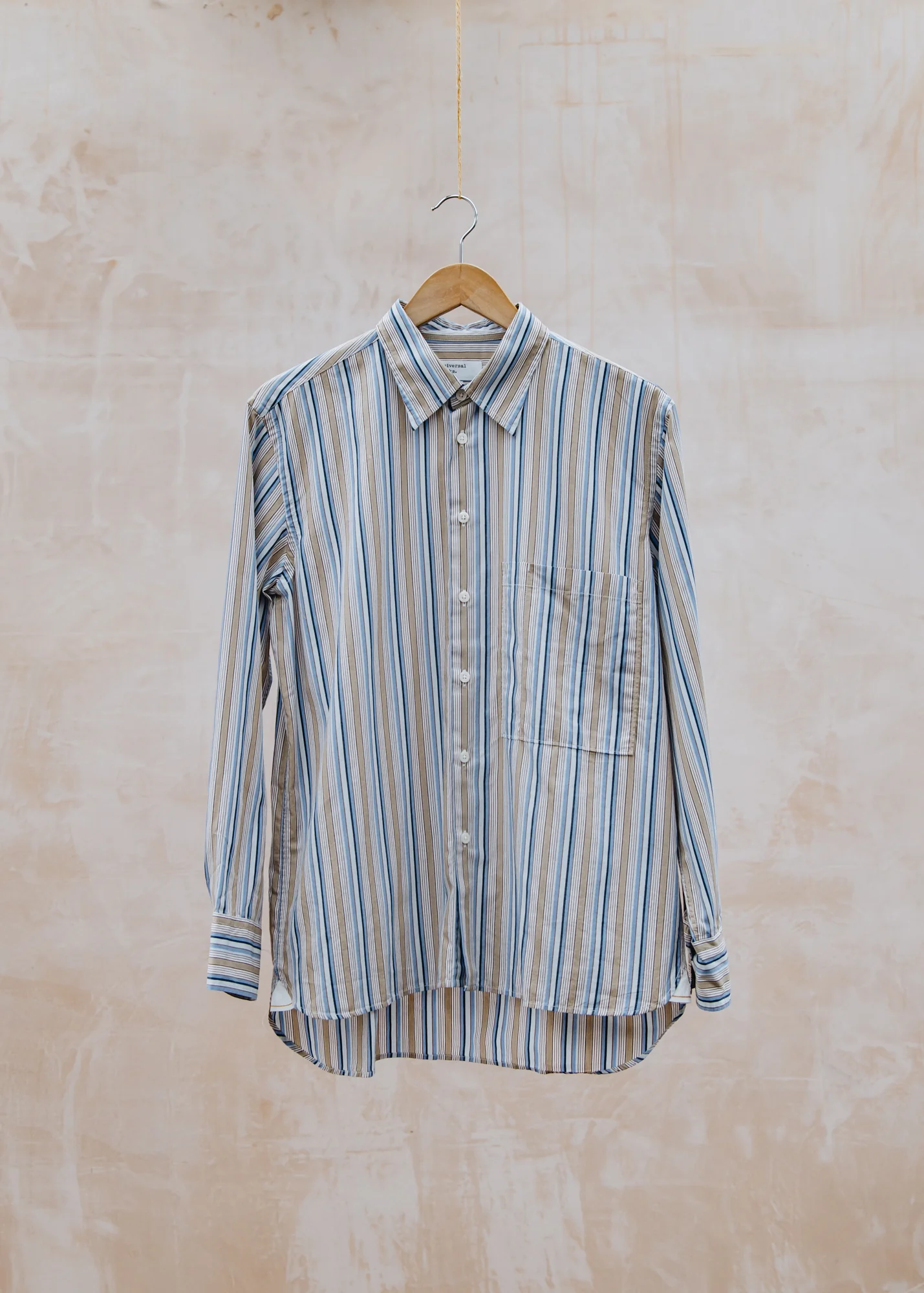 Pop Multi Stripe Square Pocket Shirt in Multi