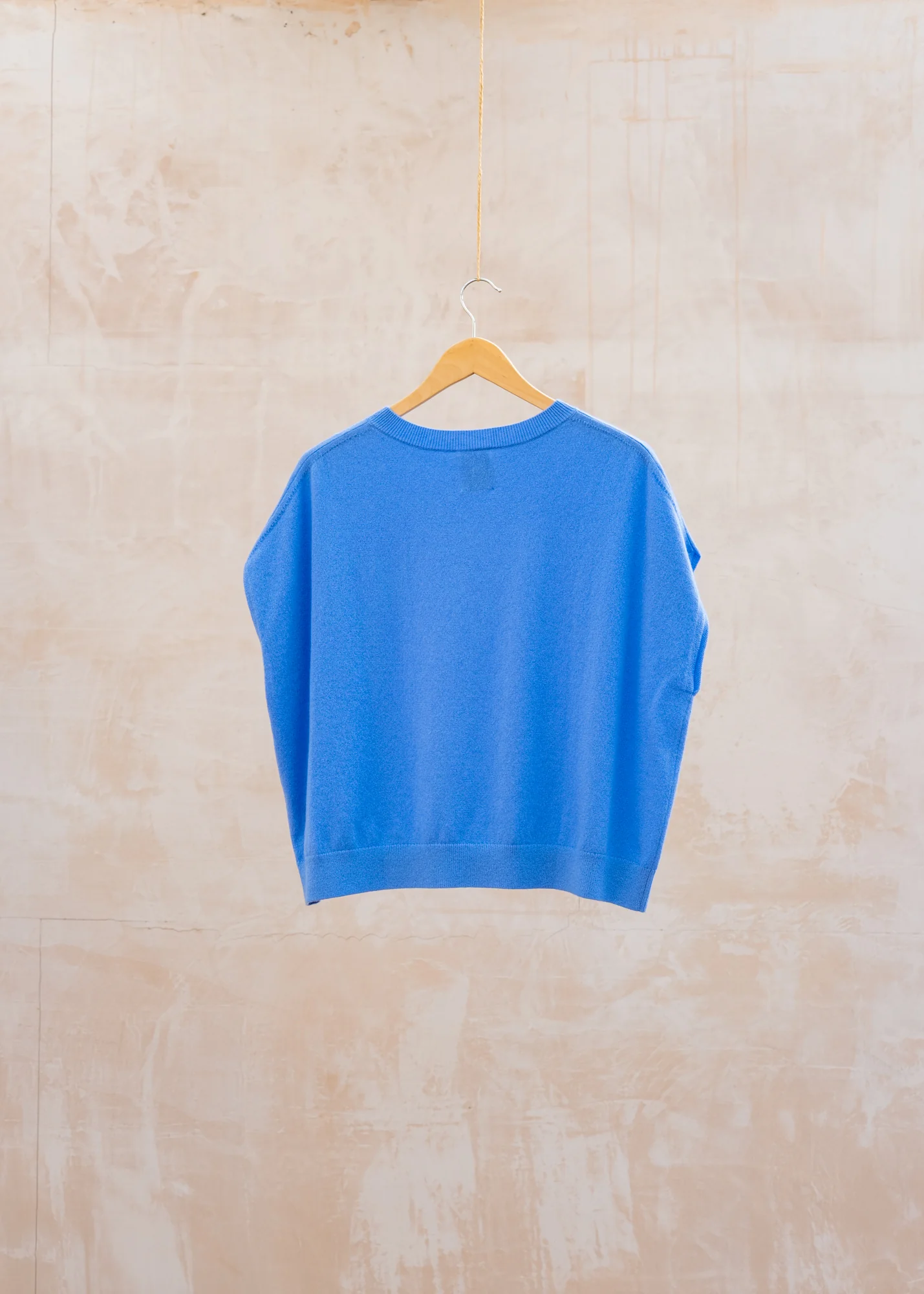 Imogen Boxy Cropped Jumper in Déjà Vu Blue - Image 2