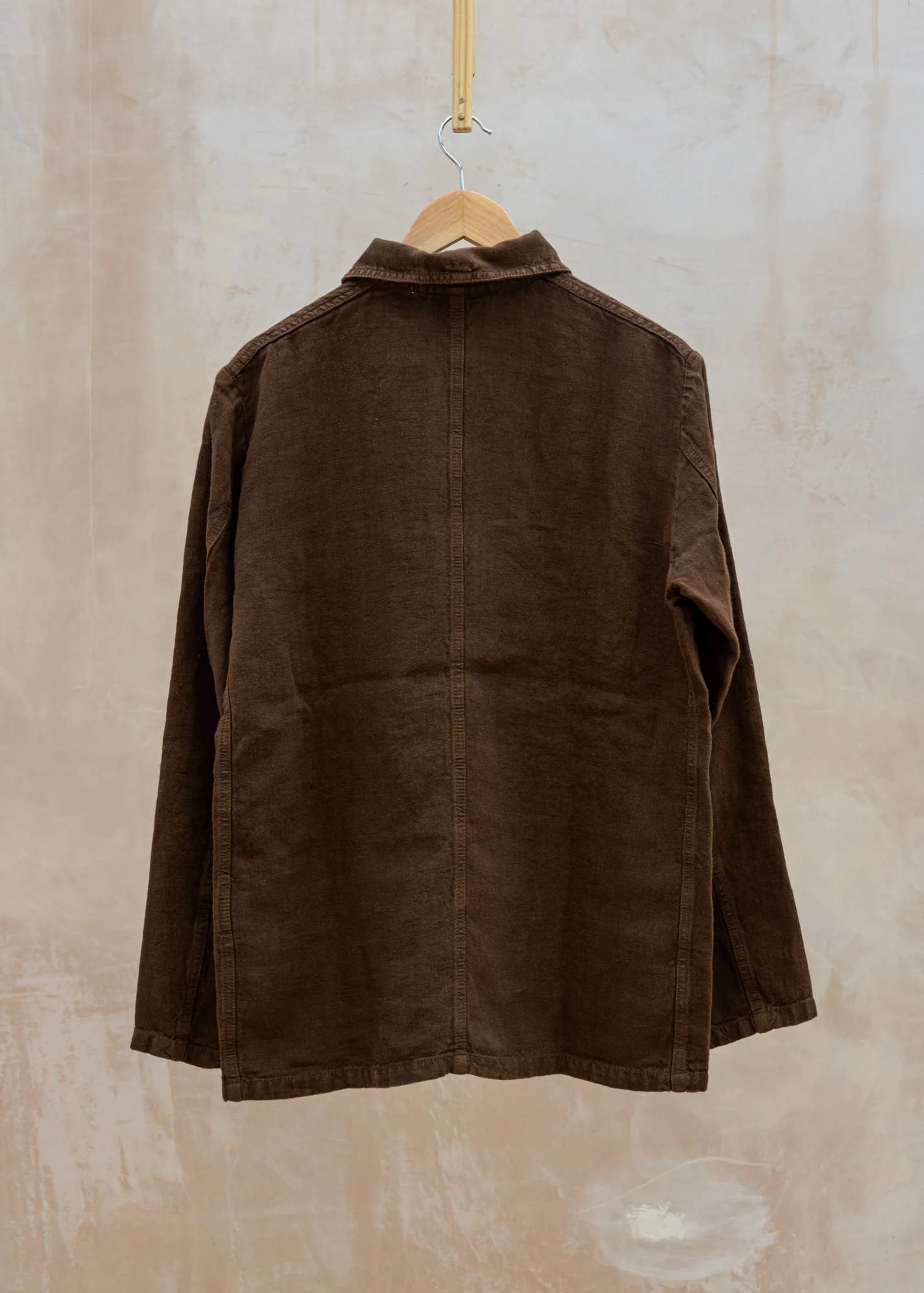 Linen Chore Jacket in Date - Image 2
