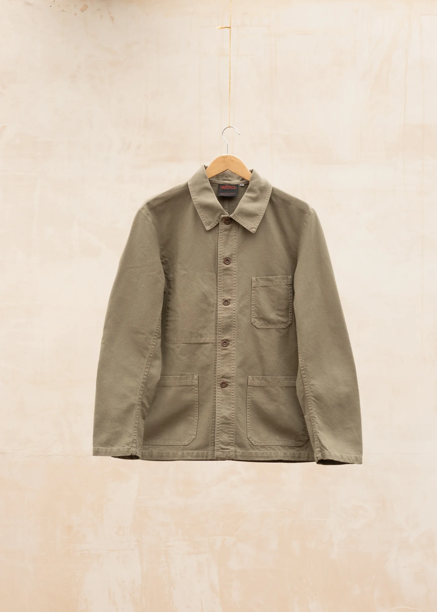 Organic Double Weave Twill Jacket in Clay