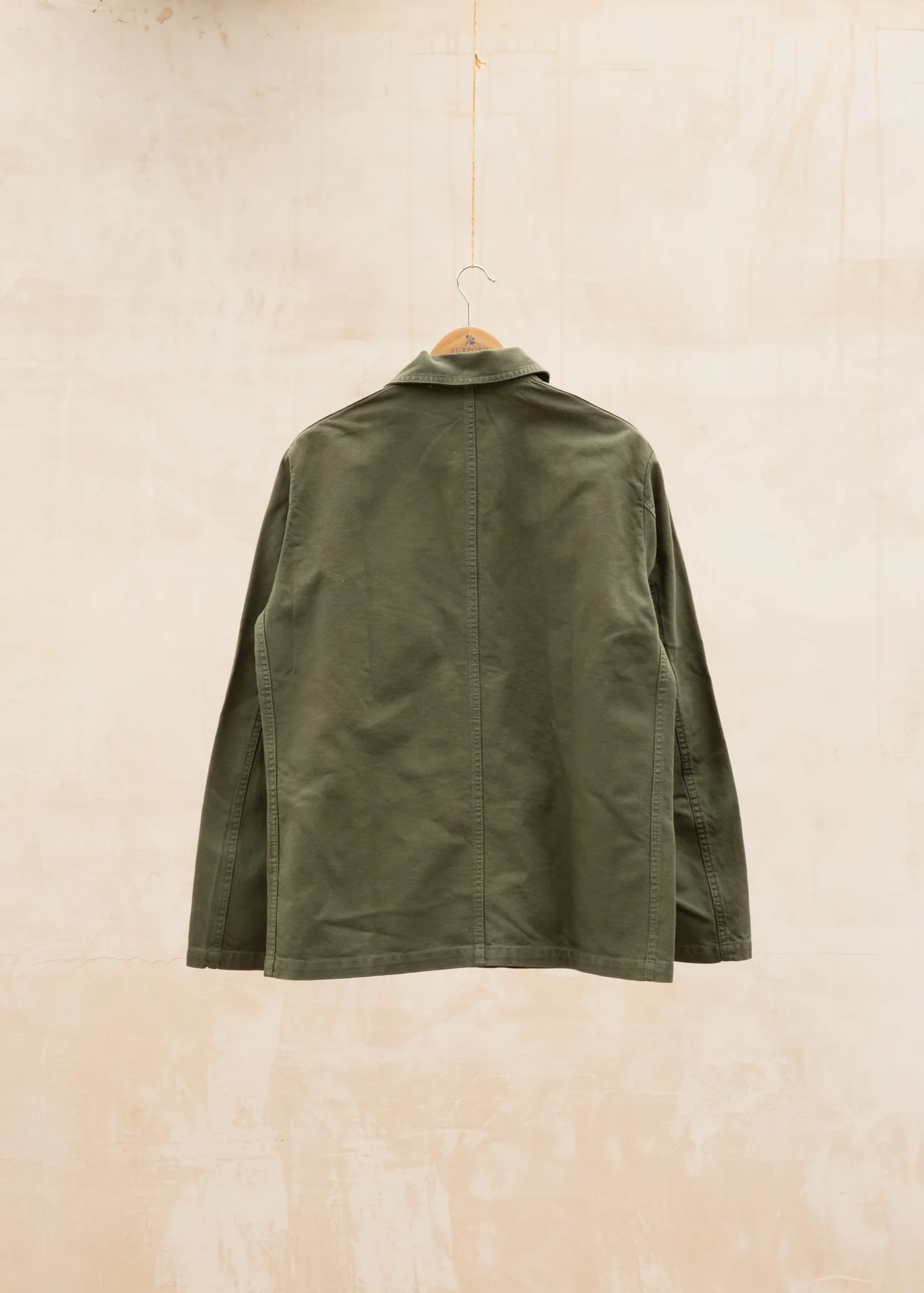 Organic Double Weave Twill Jacket in Jade - Image 2