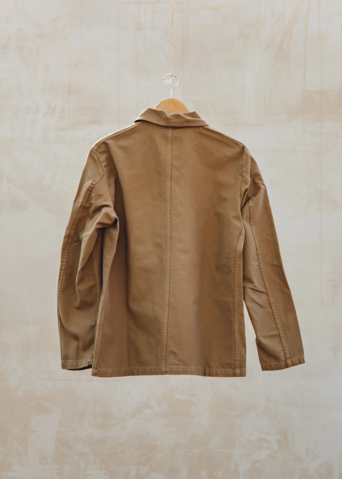Organic Double Weave Twill Jacket in Dune - Image 2
