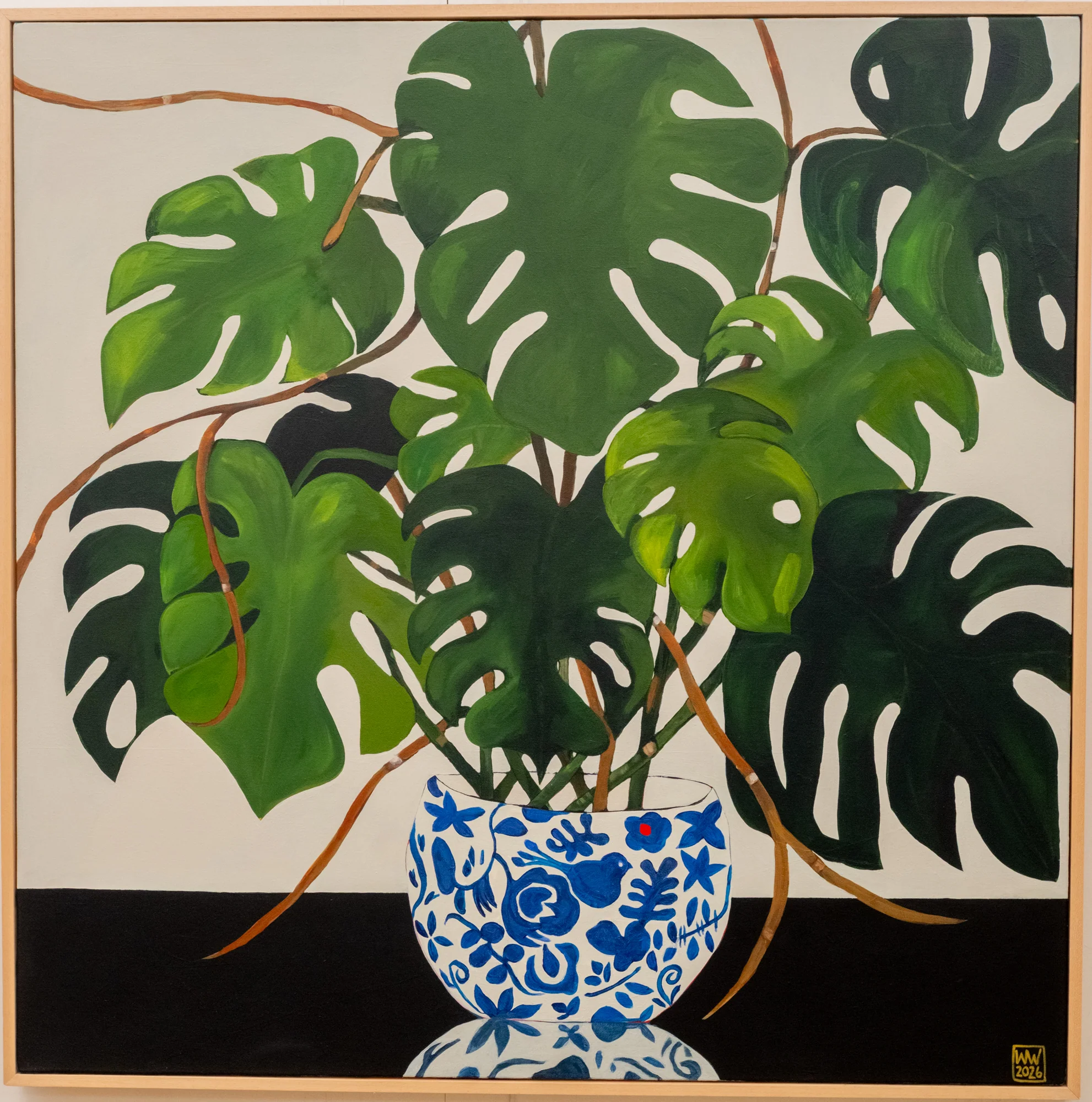 Monstera on Whisper Green