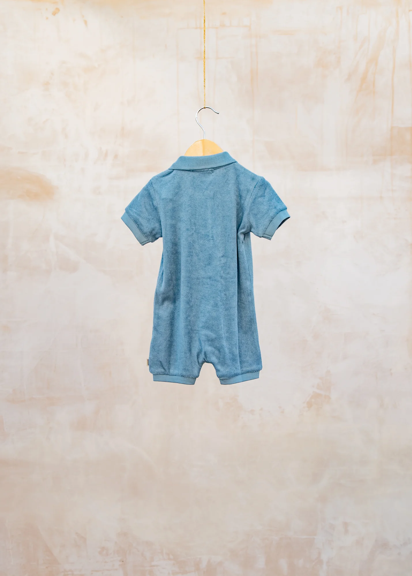 Babies' Sully Playsuit in Faded Denim - Image 2