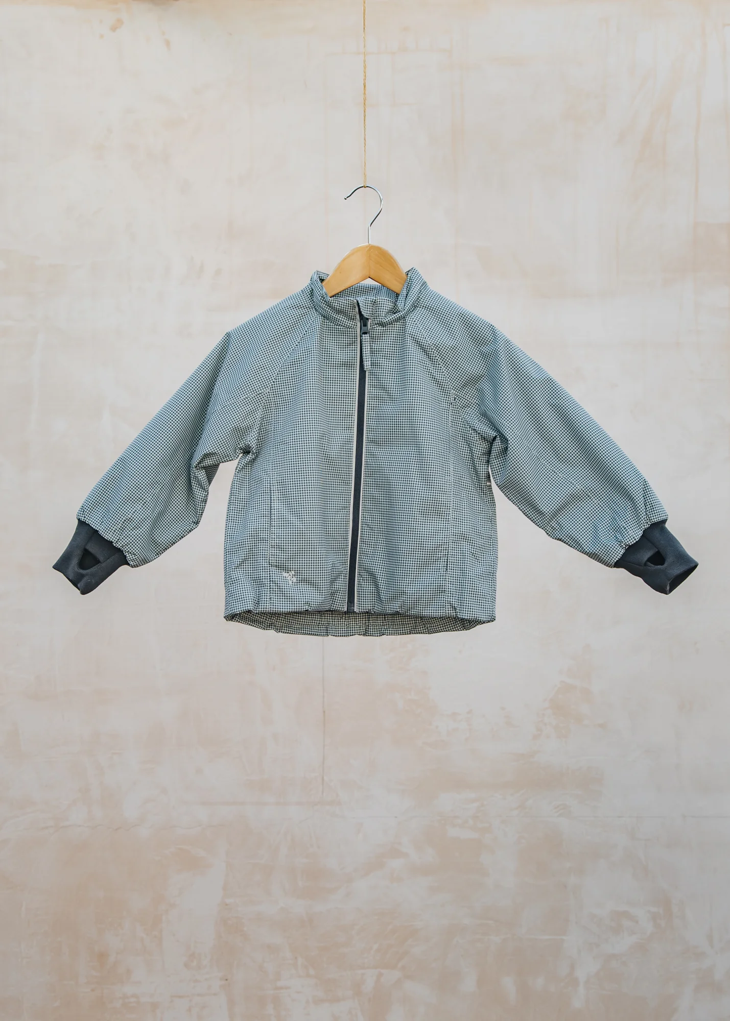 Children's Sollo Light Puffer Jacket in Blue Check