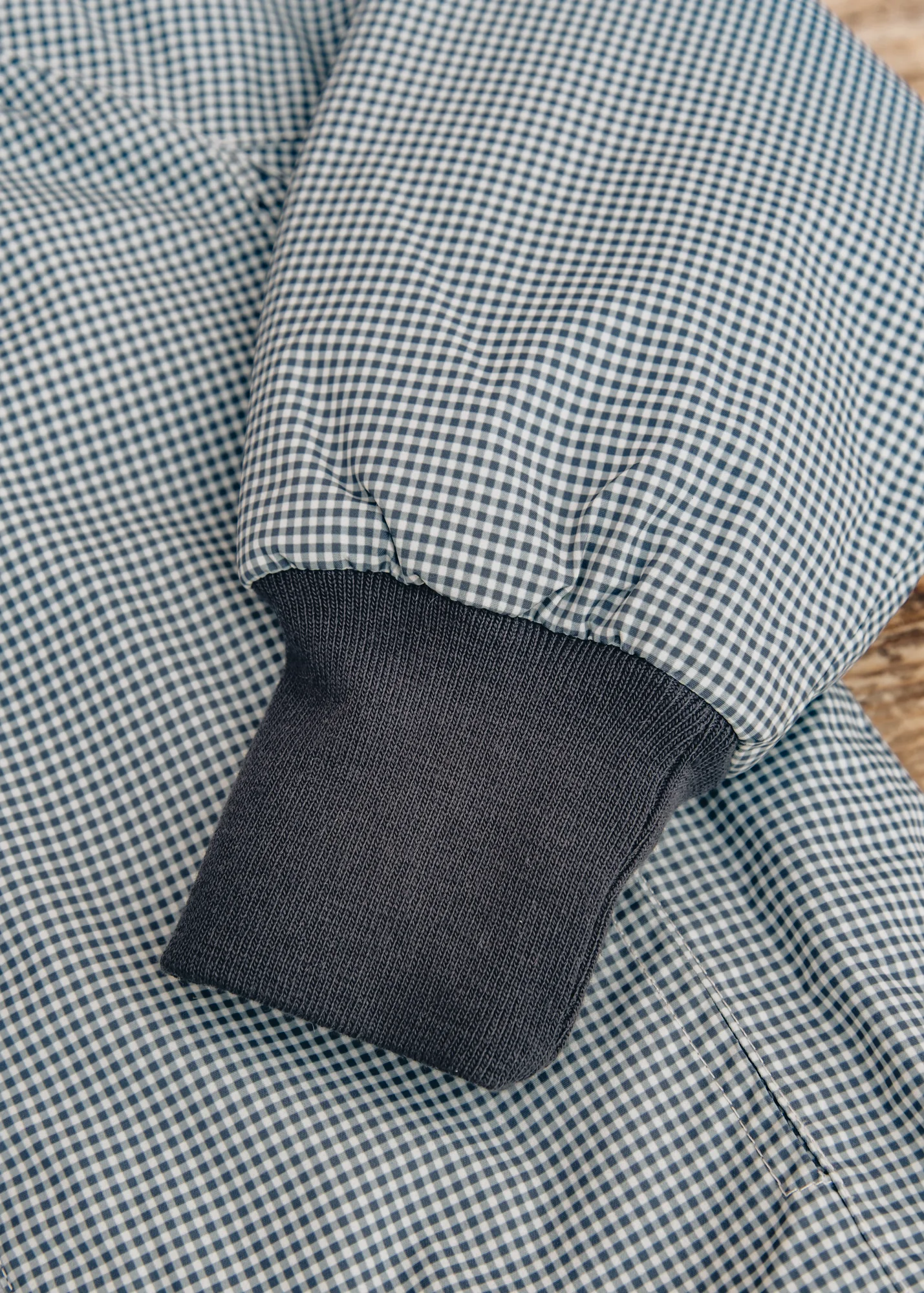 Children's Sollo Light Puffer Jacket in Blue Check - Image 3